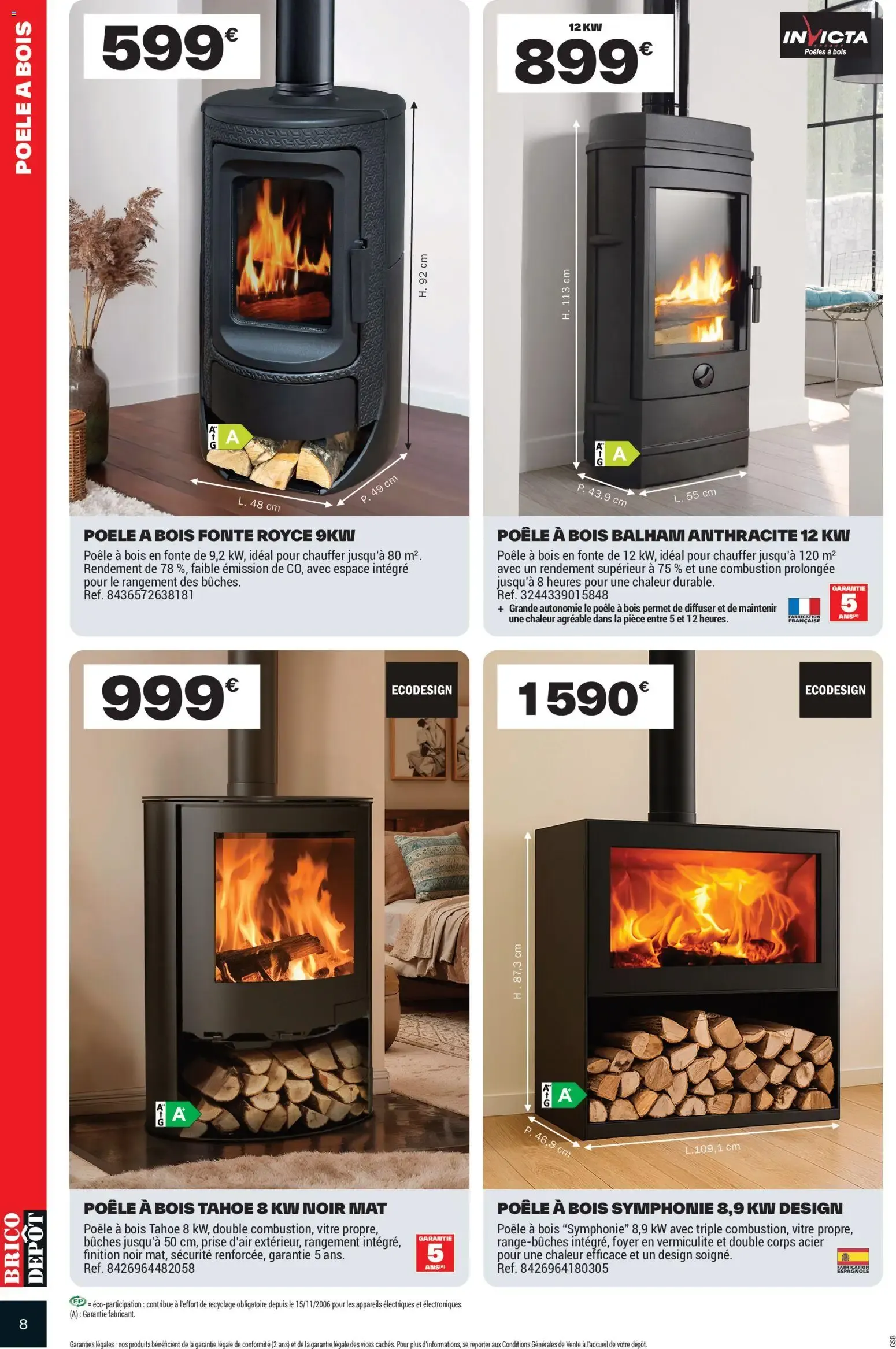 Prix Dépôt Spécial Chauffage Isolation du 9 octobre au 22 octobre 2026 - Catalogue page 8