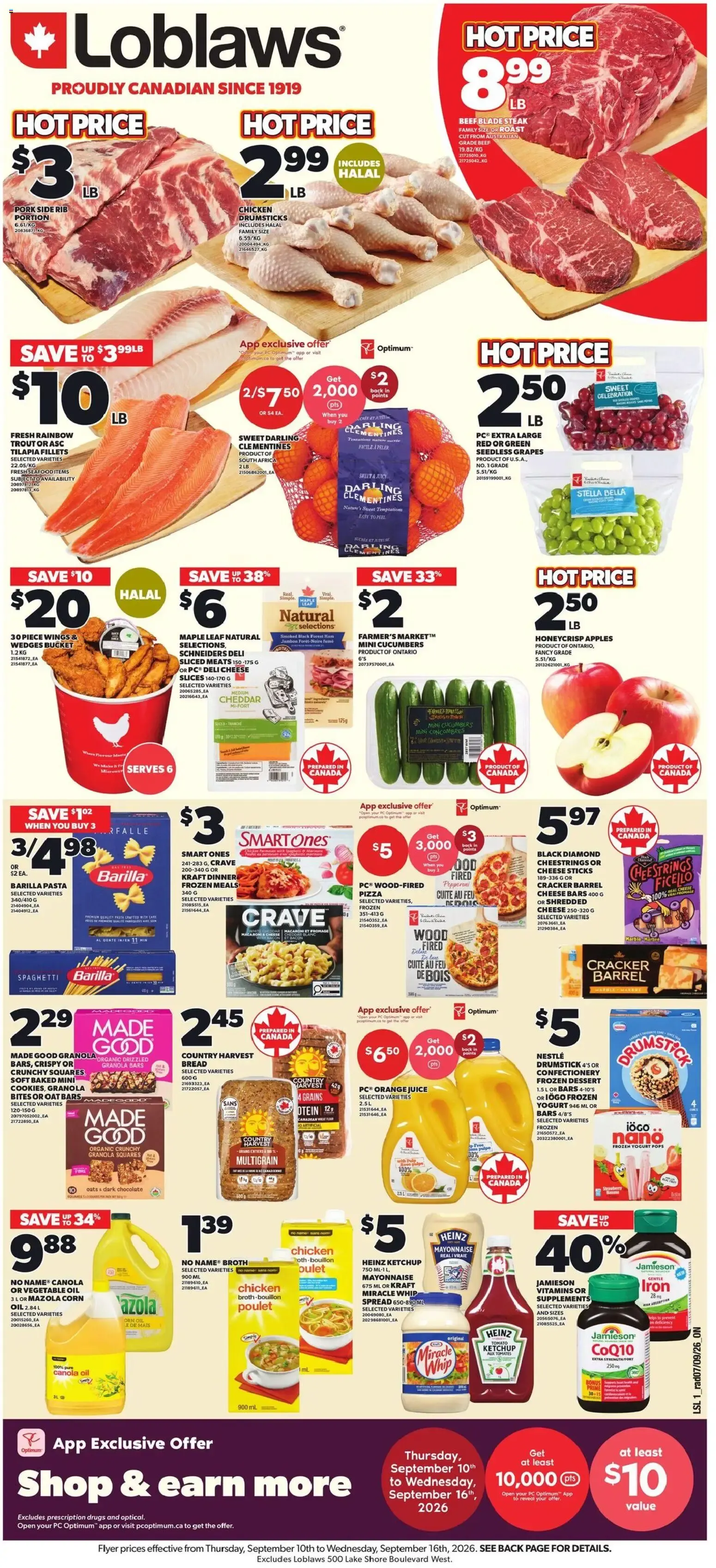 Loblaws weekly flyer / circulaire from Sep 10, 2026 > weekly specials & deals