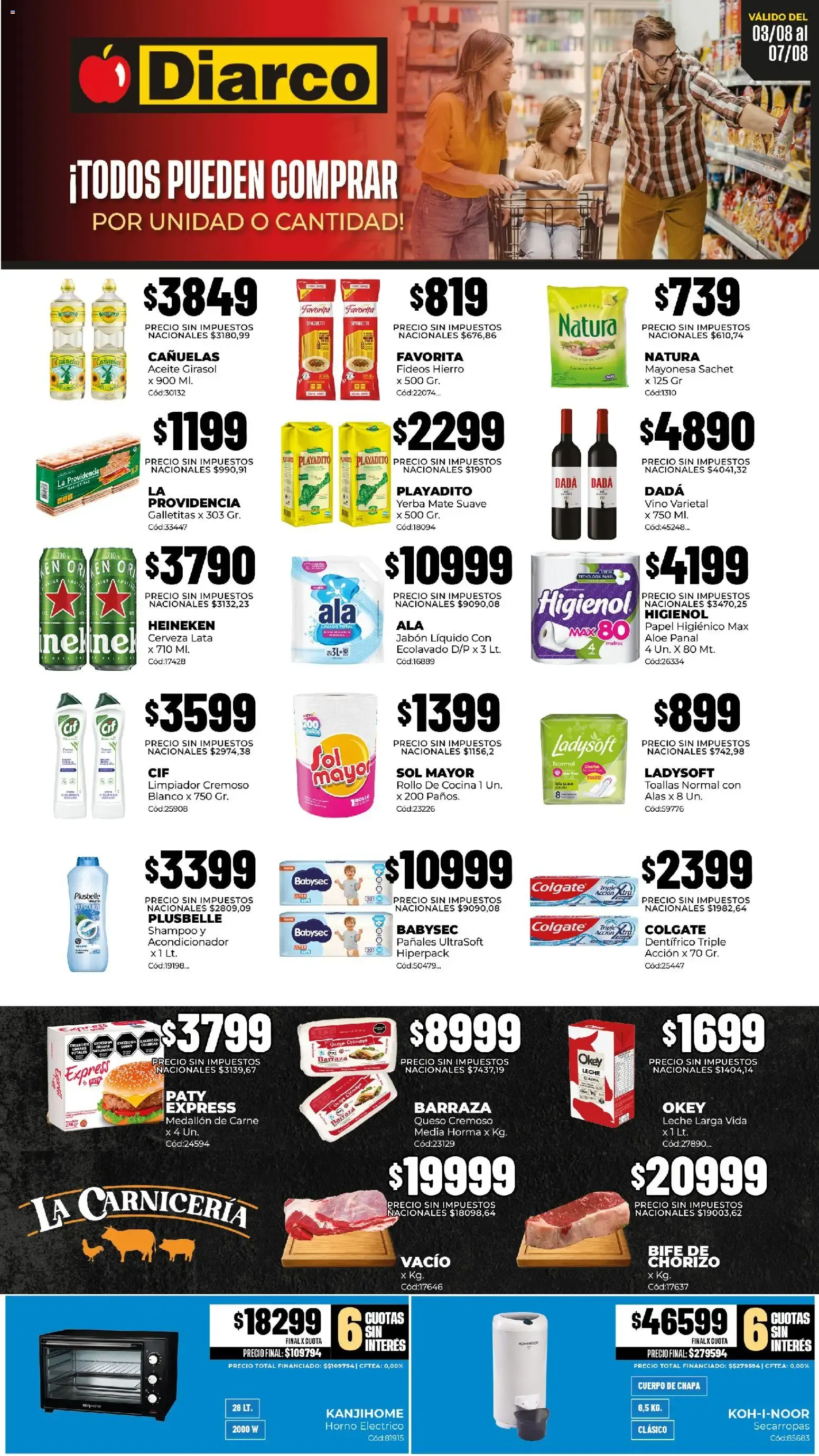 Ofertas de Diarco - Ofertas 3 de agosto al 7 de agosto 2026 - Página 1 del catálogo