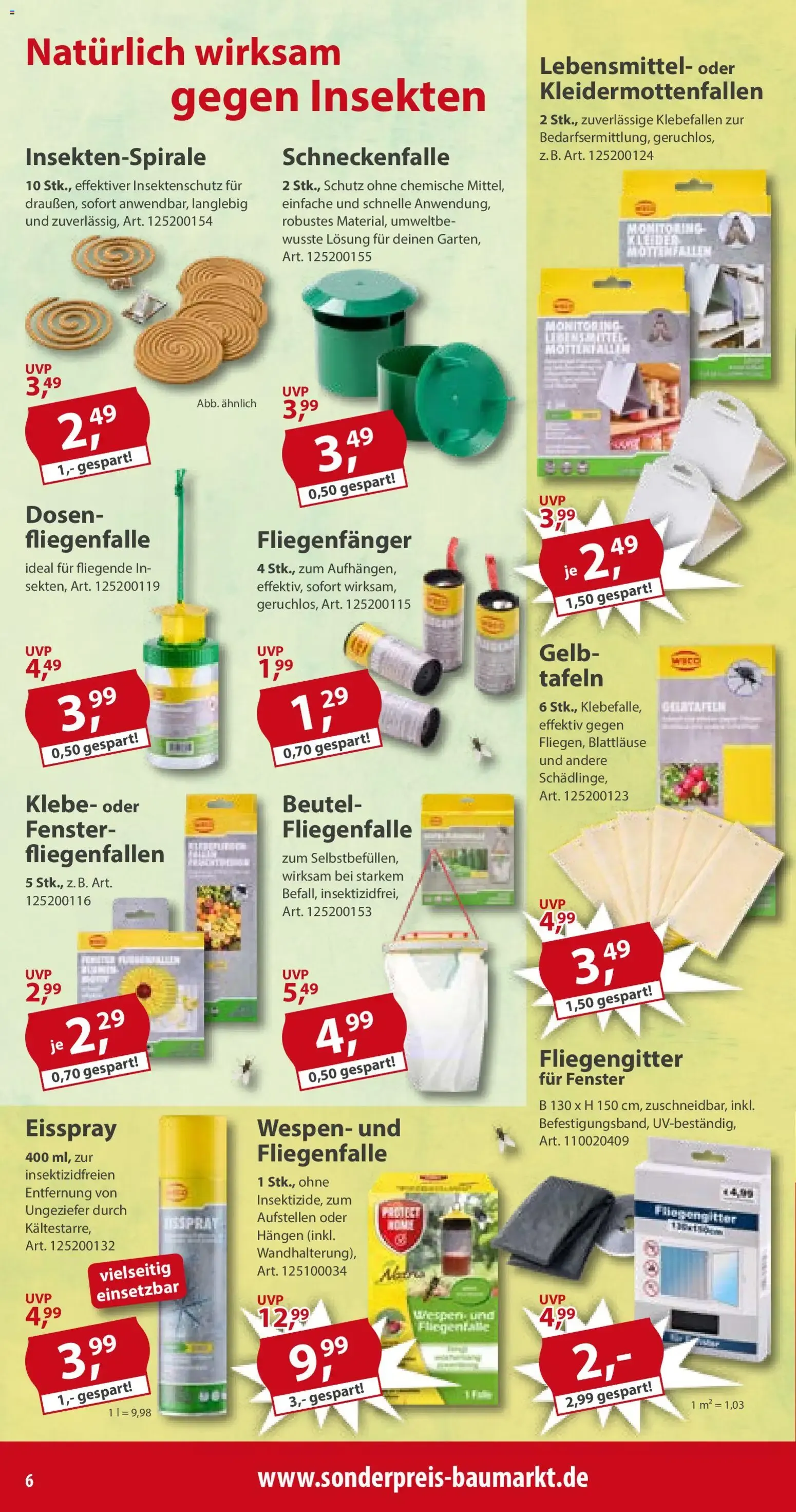 Sonderpreis Baumarkt Prospekt (ab 27.06.2026) zum Blättern von 27. Juni bis 3. Juli 2026 - Prospekt seite 6