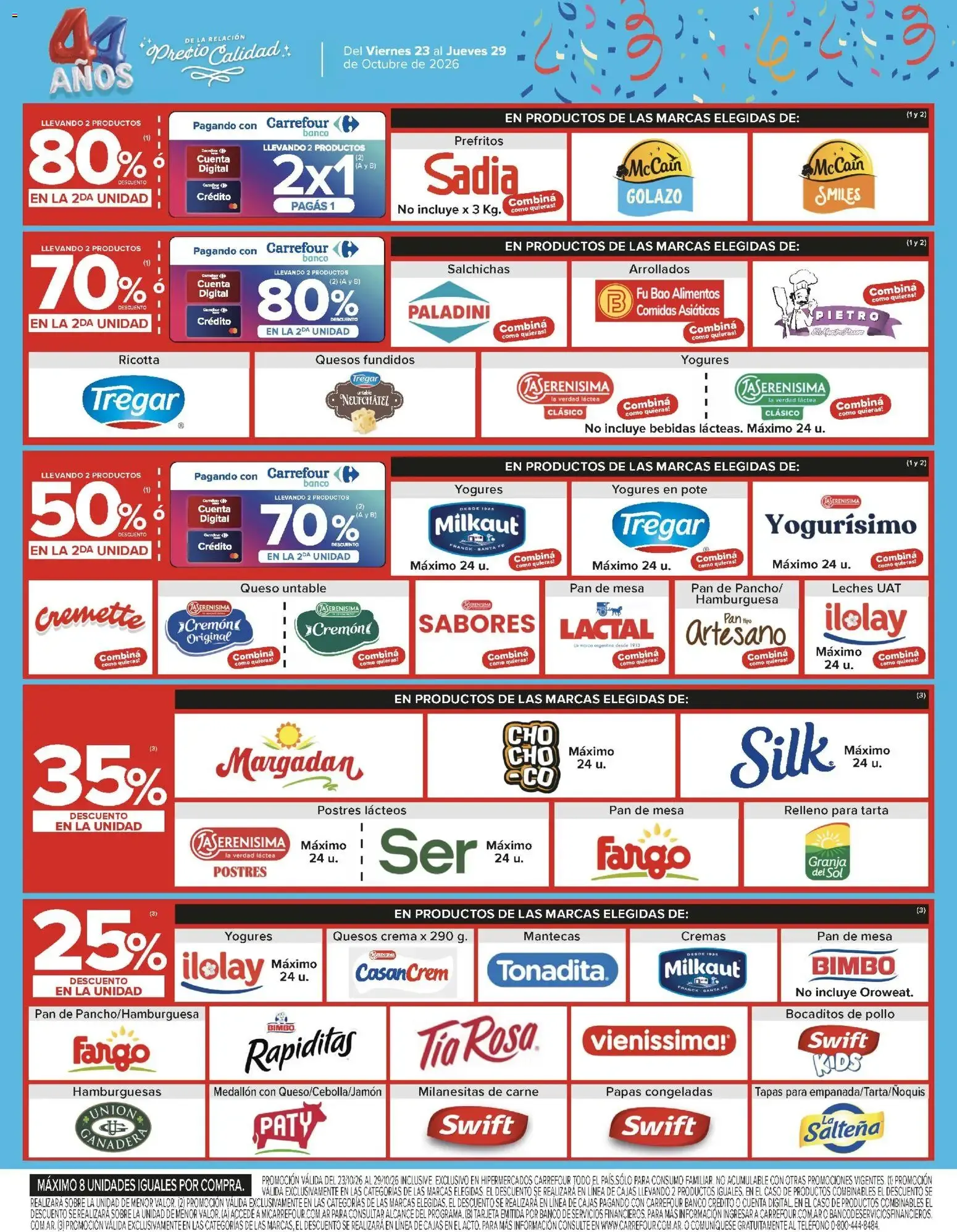 Ofertas de Carrefour: 4ta Semana de Festejos - 44 Años de Precio y Calidad 23 de octubre al 29 de octubre 2026 - Página 8 del catálogo
