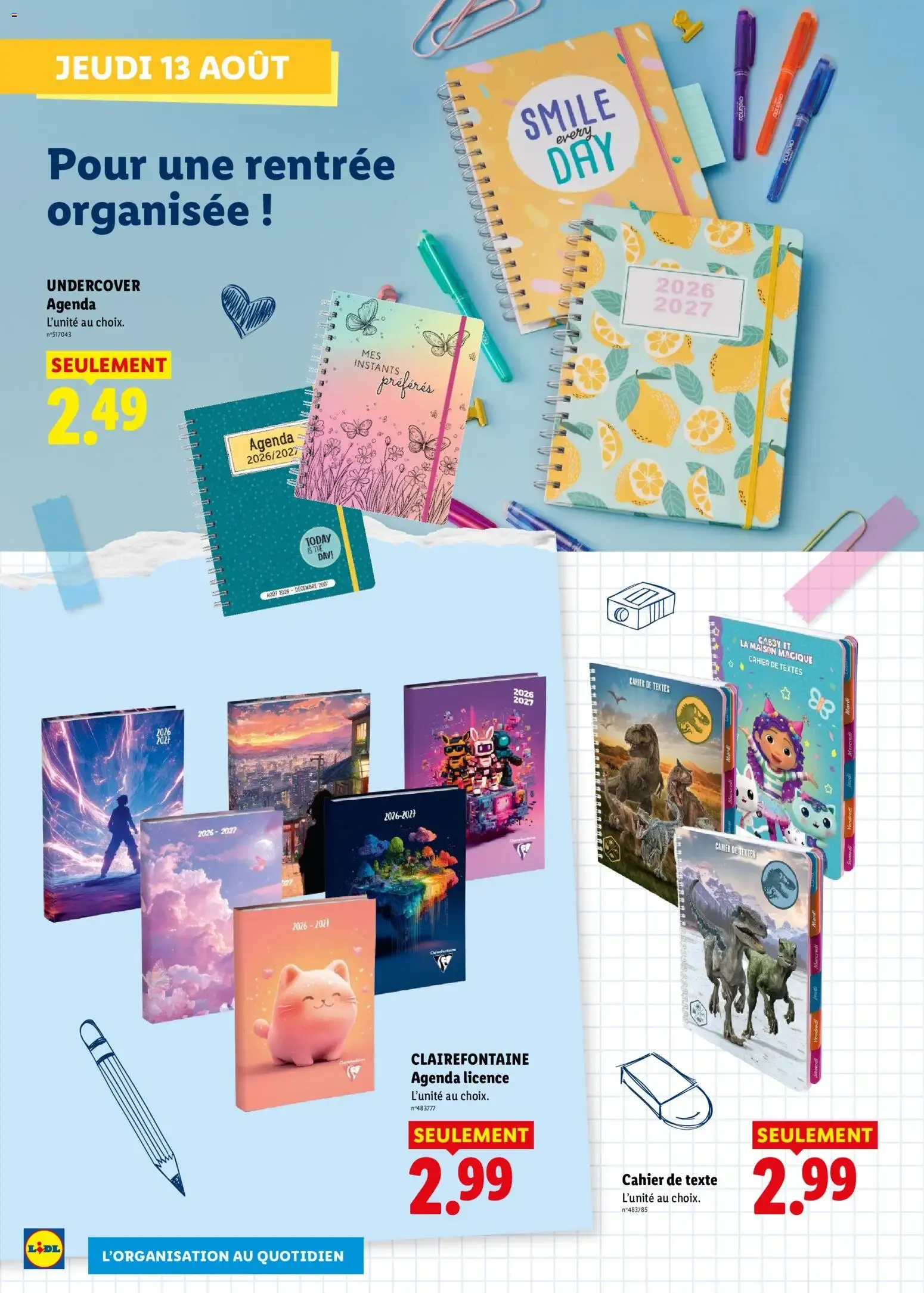 Lidl: Préparez la rentrée ! du 13 août au 20 août 2026 - Catalogue page 6