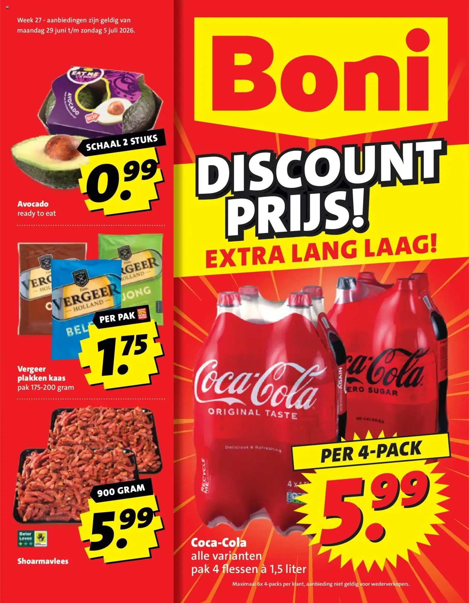 Boni folder vanaf 29-06-2026 || NIEUWE van 29 juni tot 5 juli 2026 - Folder pagina 1
