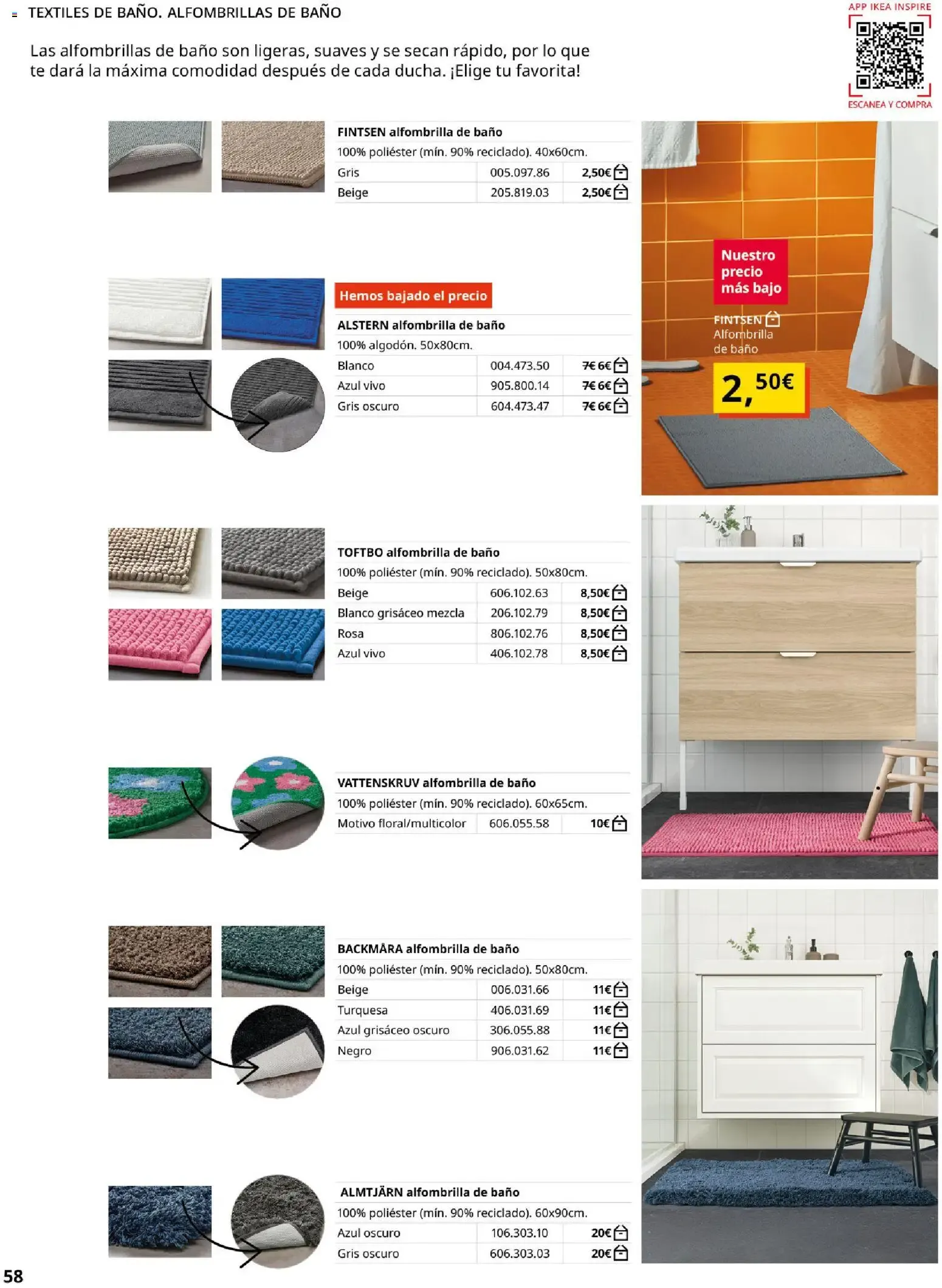 Catálogo de GUÍA DE COMPRA Muebles para el baño 1 de septiembre al 31 de enero 2027 - Página 58