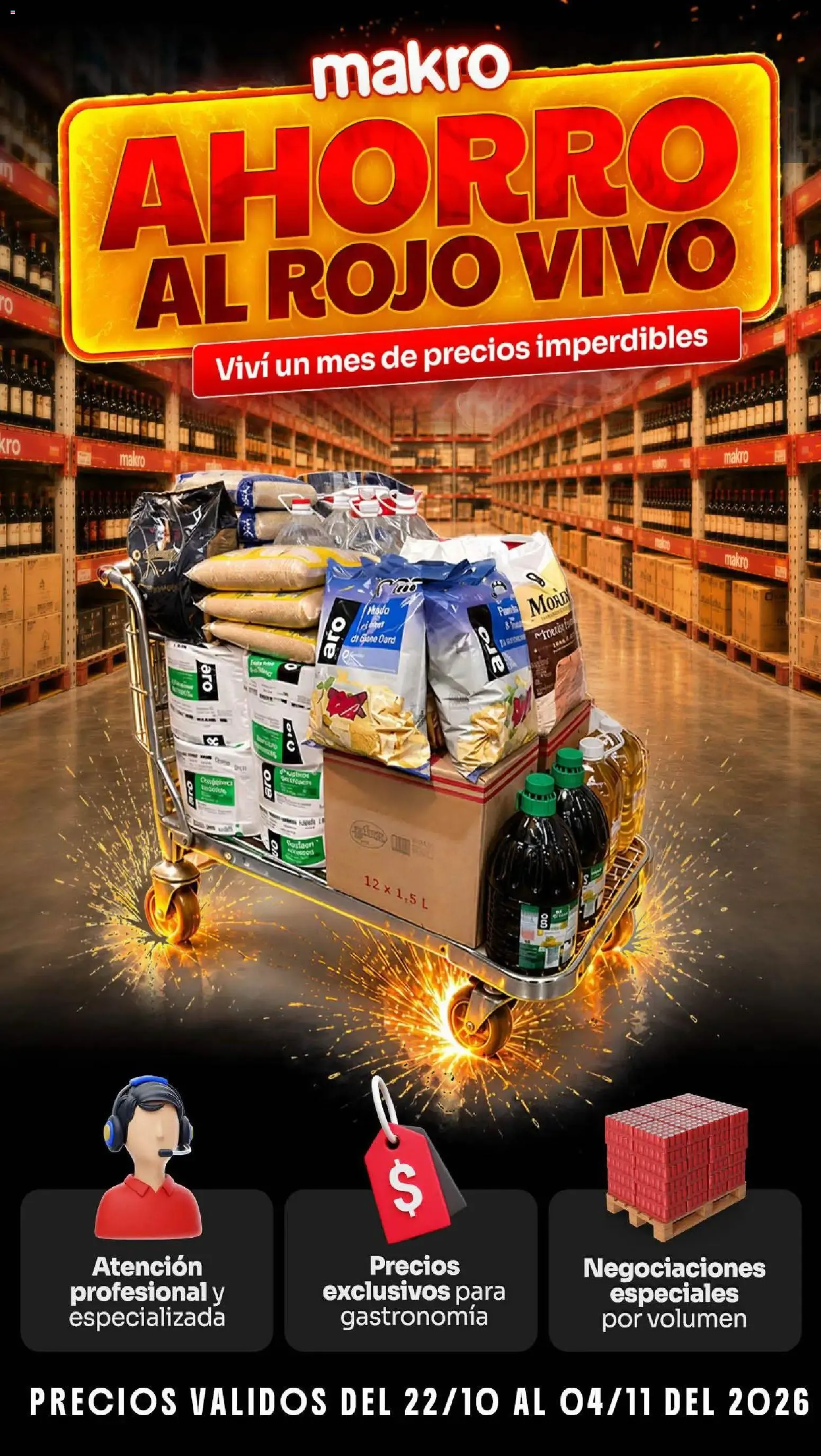 Ofertas de Makro - Ofertas Gastronómicas del 22/10/2026 - 04/11/2026 22 de octubre al 4 de noviembre 2026 - Página 1 del catálogo