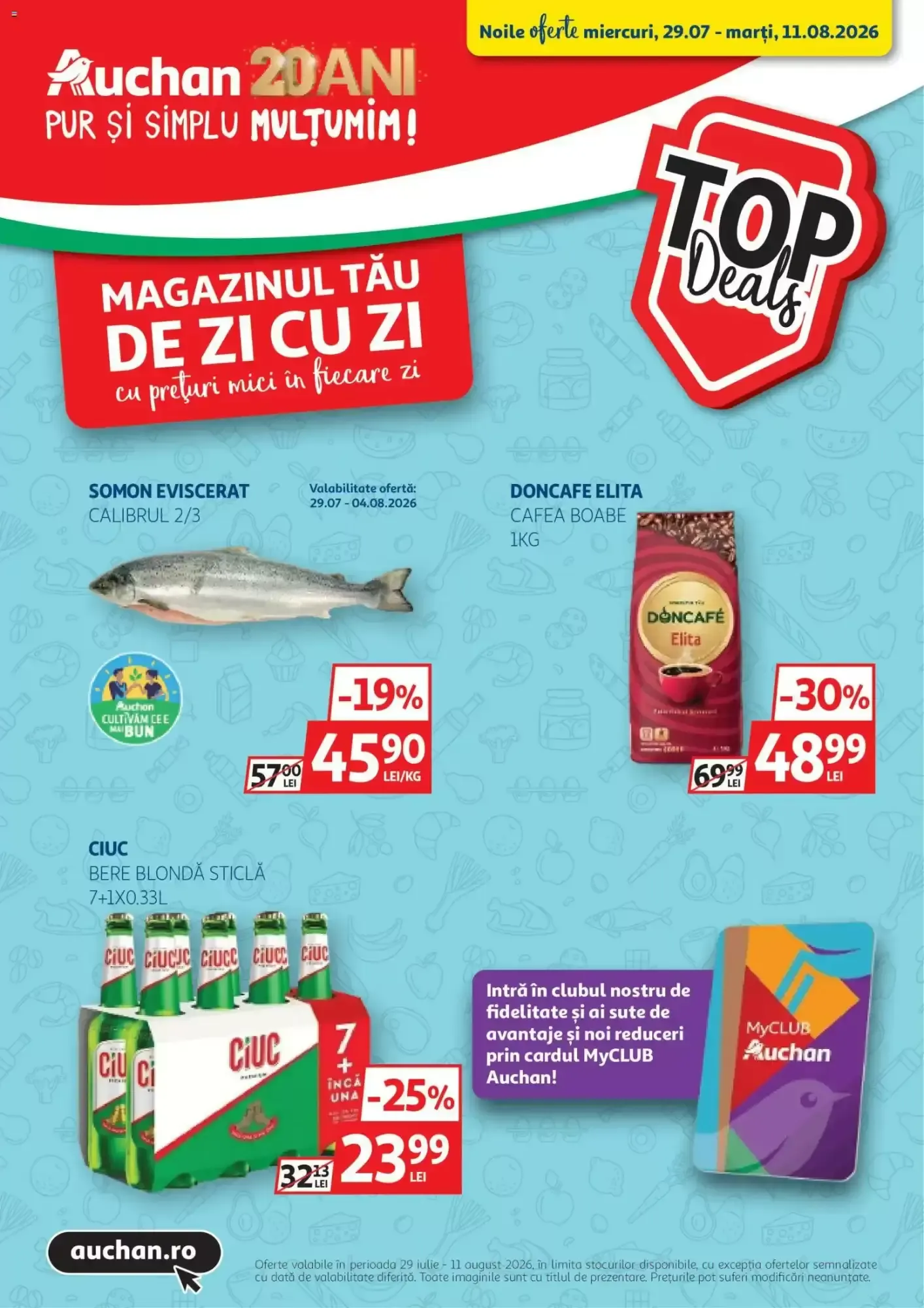 Catalog Catalog Auchan de la 29 iulie până la 11 august 2026 - Revista Pagina 1