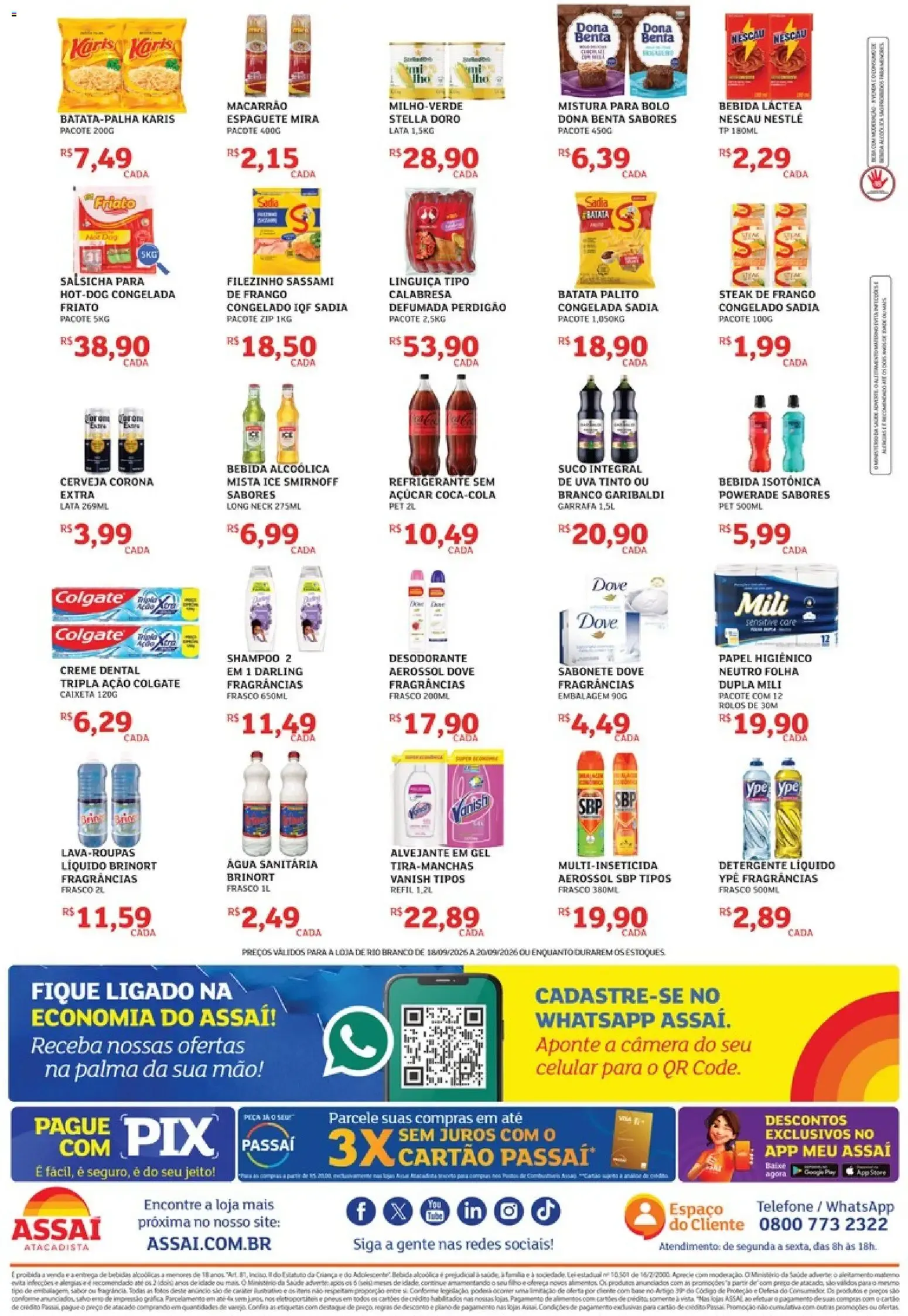 Encarte de Assaí Atacadista 18 de setembro até 20 de setembro 2026 - Pagina 2