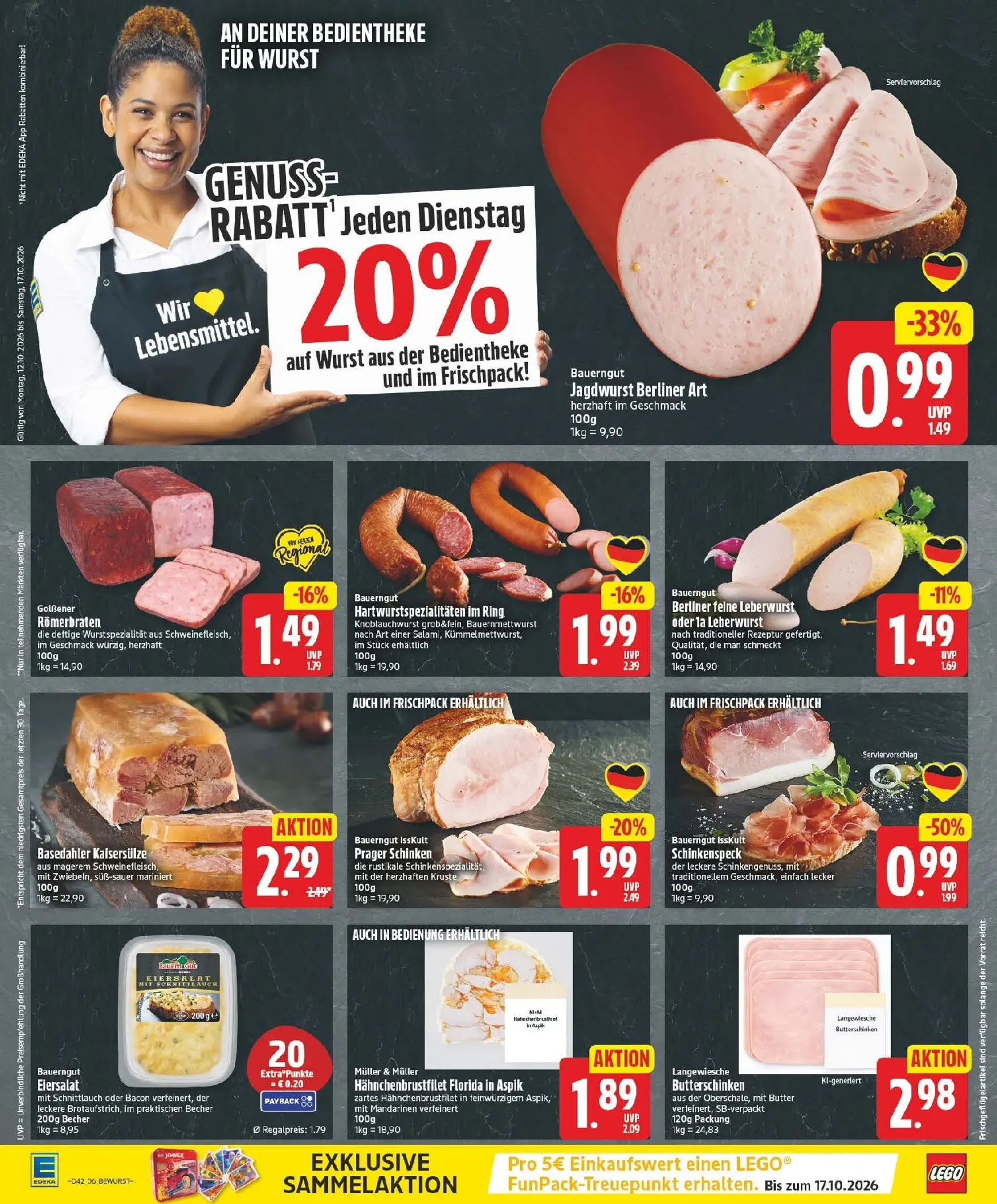 Edeka Prospekt nächste Woche – von Montag 12.10.2026 bis Samstag 17.10.2026 von 12. Oktober bis 17. Oktober 2026 - Prospekt seite 6