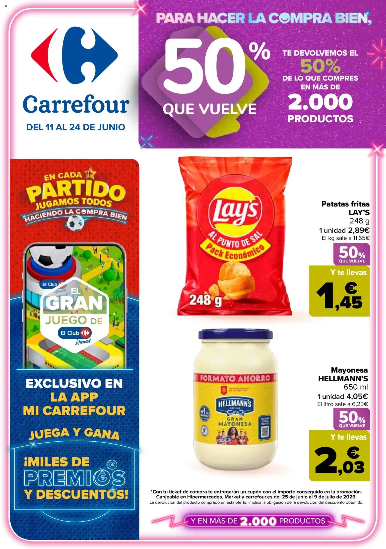 Catálogo de Carrefour folleto del 11/06/2026 | Catálogo 11 de junio al 24 de junio 2026 - Página 1