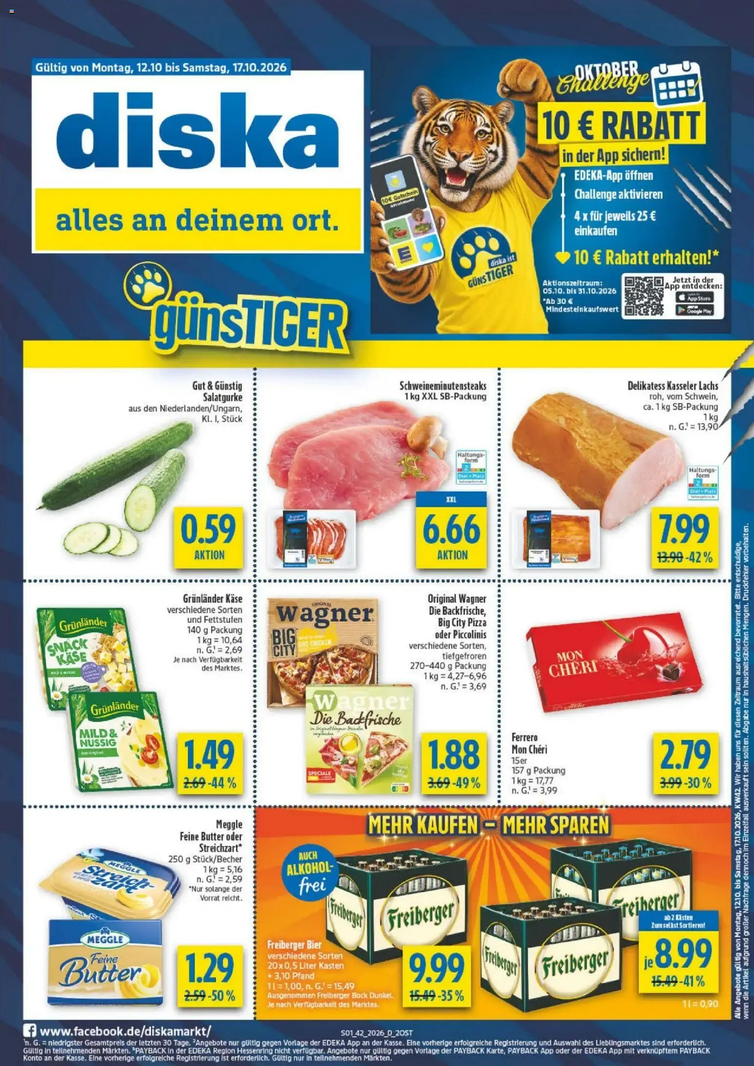 Diska Prospekt (ab 12.10.2026) zum Blättern von 12. Oktober bis 17. Oktober 2026 - Prospekt seite 1