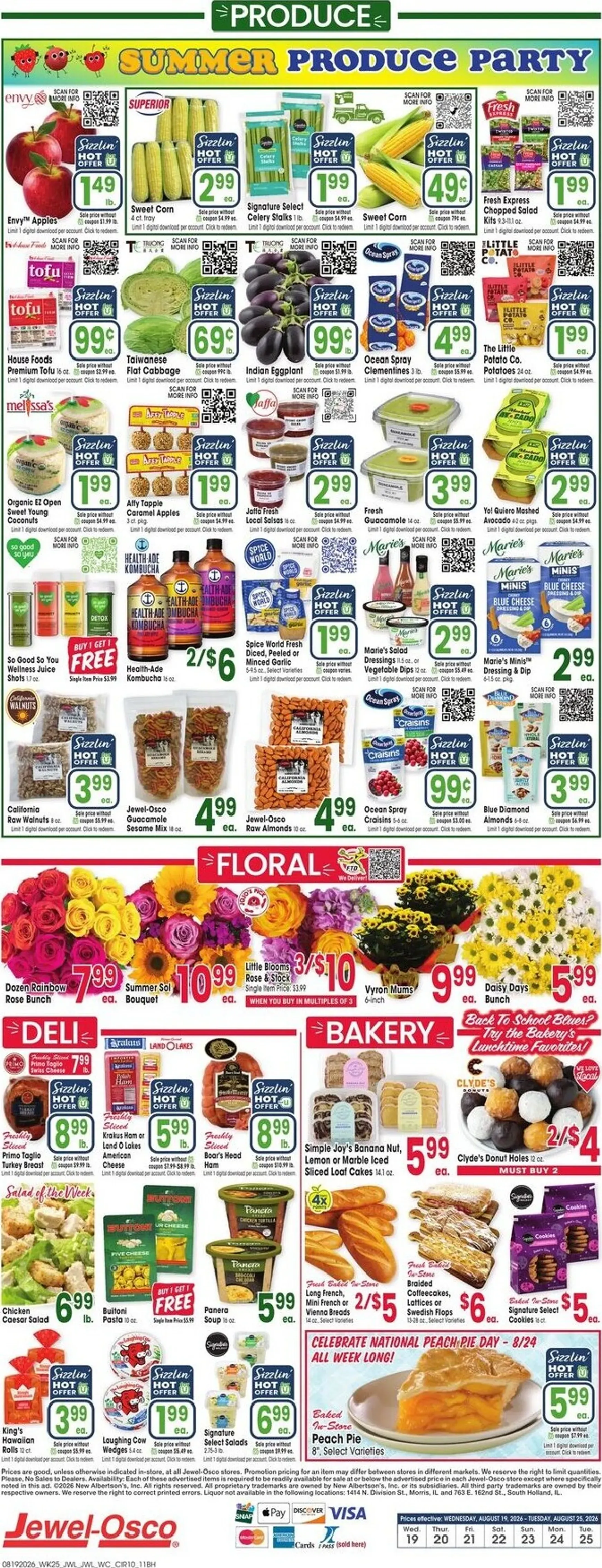 Weekly promotion Current Jewel-Osco leaflet valid from Wednesday 08/19/2026 to Tuesday 08/25/2026 spanning from August 19 to August 25 2026 - Page 10 for Catalogue 365