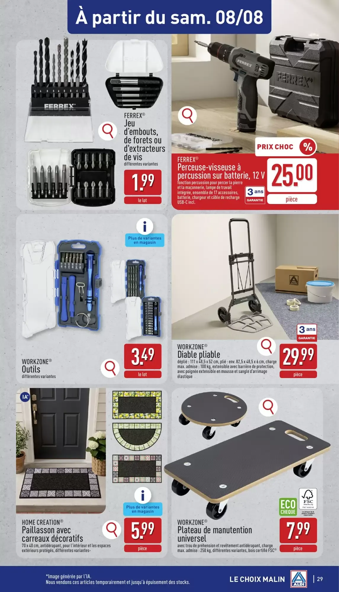 ALDI Dépliant du lun. 03/08 au sam. 08/08 inclus van 3 augustus tot 8 augustus 2026 - folder pagina 29