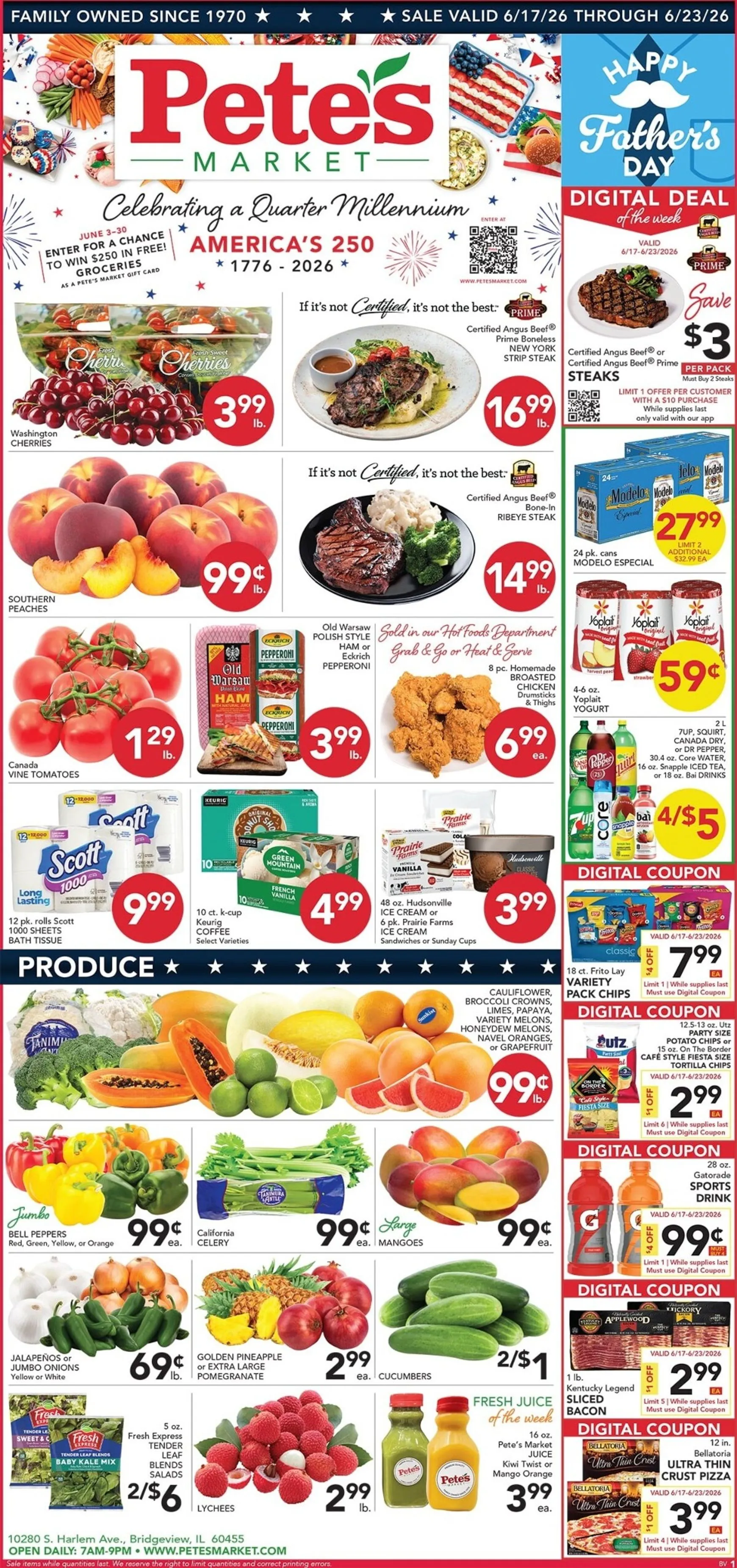 Weekly ad Current Pete's Fresh Market - Bridgeview leaflet valid from Wednesday 06/17/2026 to Tuesday 06/23/2026 from June 17 to June 23 2026 - Page 1