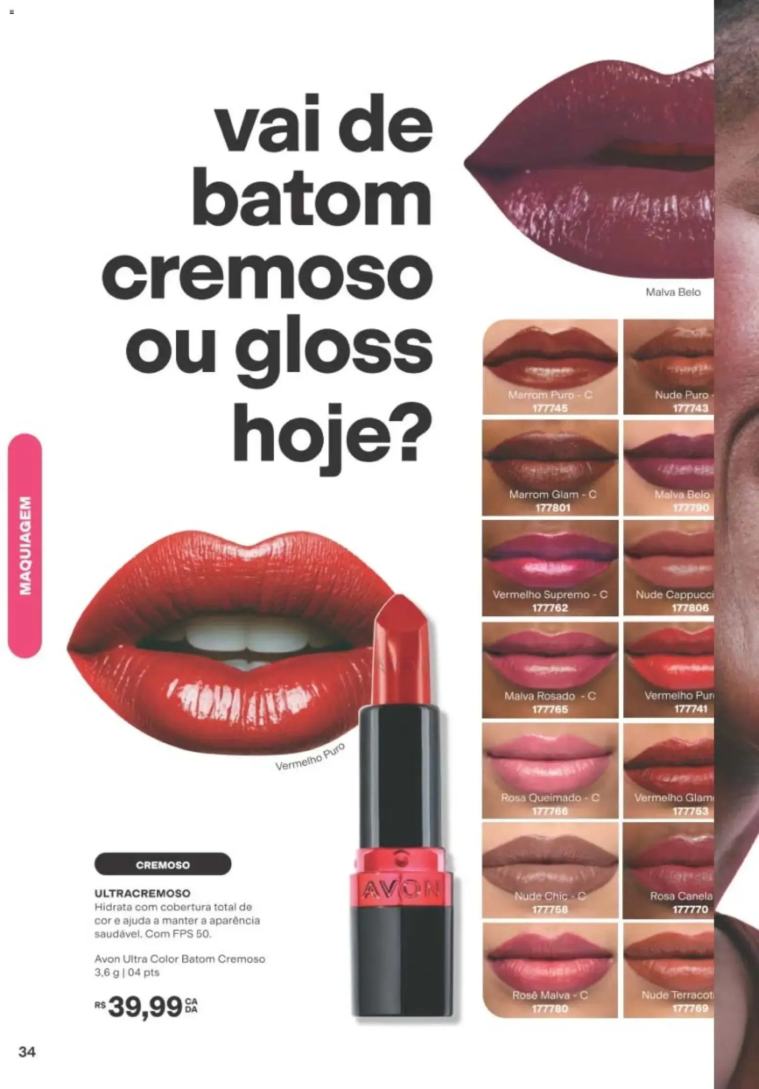 Encarte de Avon | Campanha Ciclo 12/2026 | Mês do Batom com Power Stay Matte Glitter 19 de julho até 9 de agosto 2026 - Pagina 34