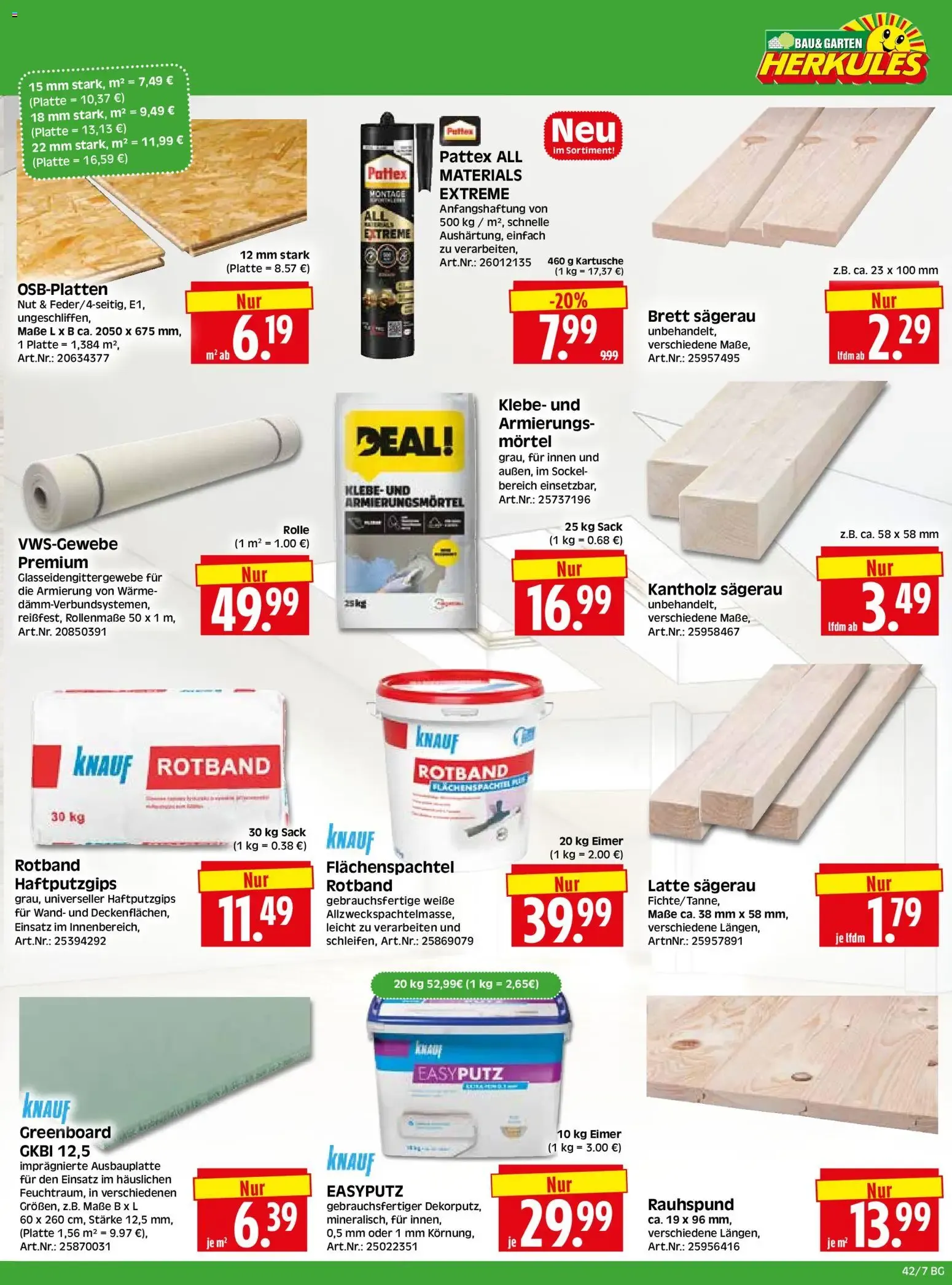 HERKULES Bau & Garten (ab 12.10.2026) zum Blättern von 12. Oktober bis 17. Oktober 2026 - Prospekt seite 7