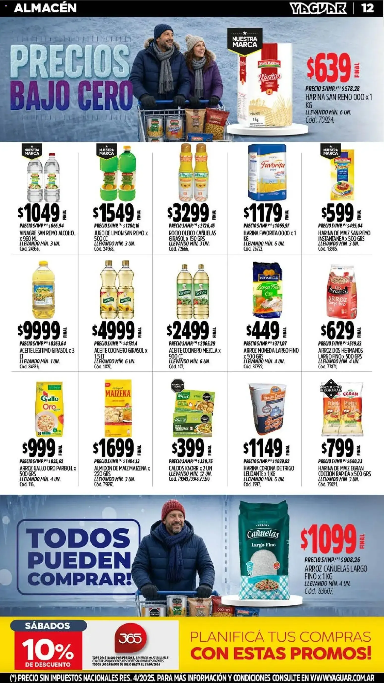 Ofertas de Mayorista Yaguar - Precios Bajo Cero 27 de julio al 2 de agosto 2026 - Página 14 del catálogo