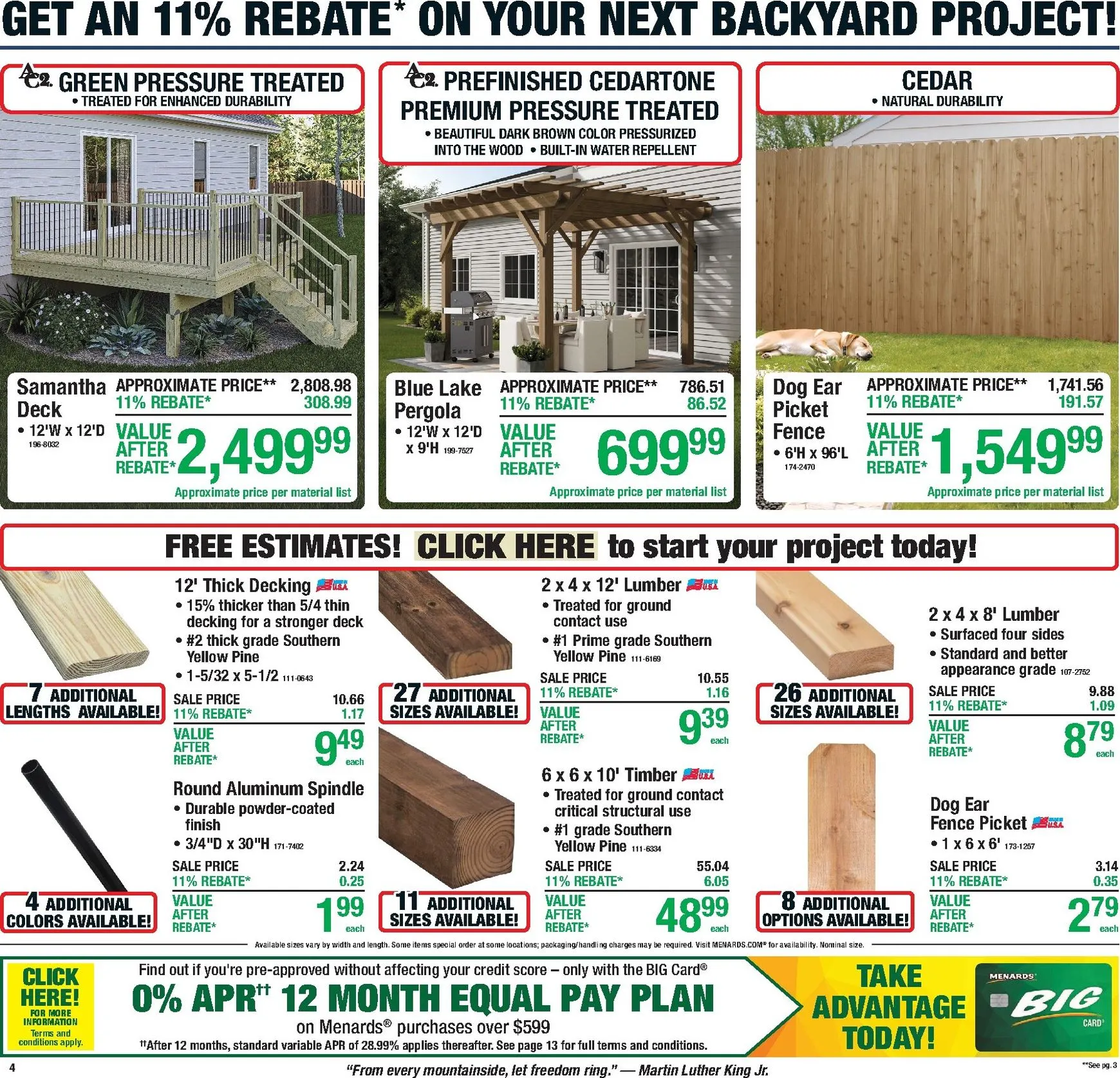 Weekly ad Current Menards - 11% Rebate Sale leaflet valid from Thursday 06/25/2026 to Sunday 07/05/2026 from June 25 to July 5 2026 - Page 7