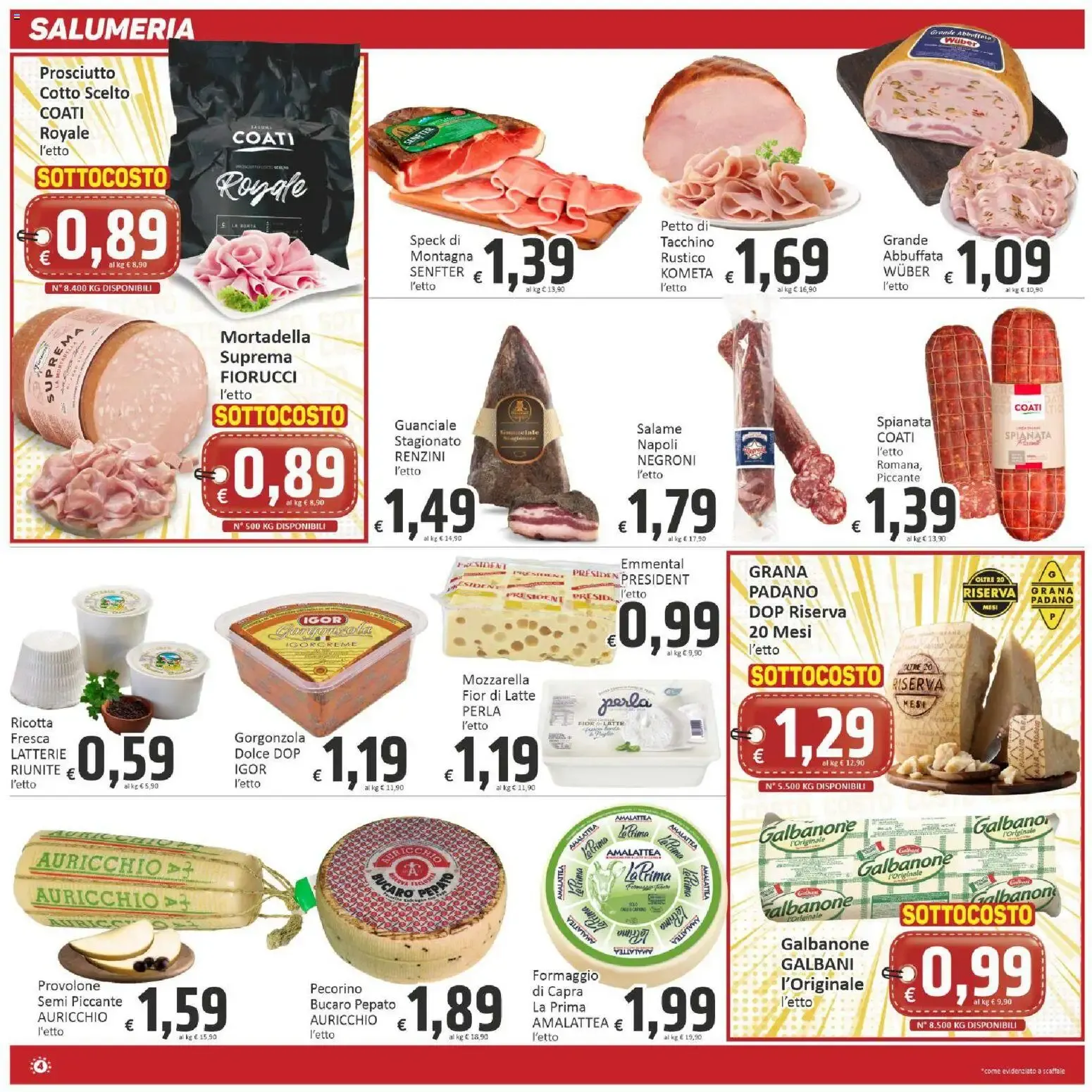 Supermercati Paghi Poco - Sottocosto da 23 ottobre a 2 novembre di 2026 - Pagina del volantino 4