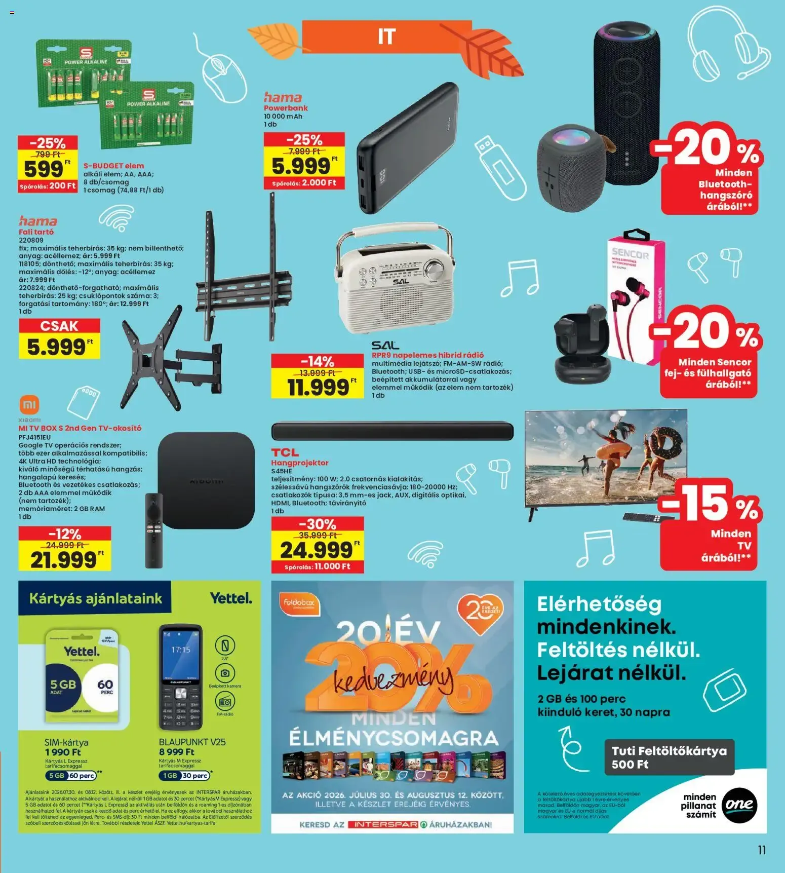 Katalógus Interspar Iskola katalógus - 2026.07.30. -tól/töl > akció, lapozható szórólap 🛍️ július 30.-tól augusztus 12.-ig 2026. - Oldal 11