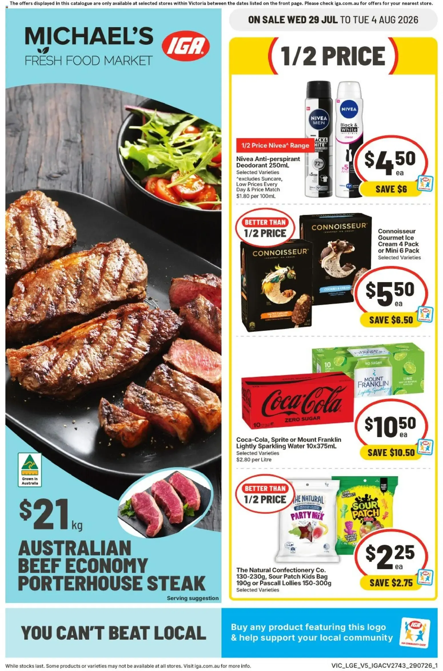 Michael's Fresh Food Market IGA Catalogue - Catalogue valid from 29 July to 4 August 2026 - page 1