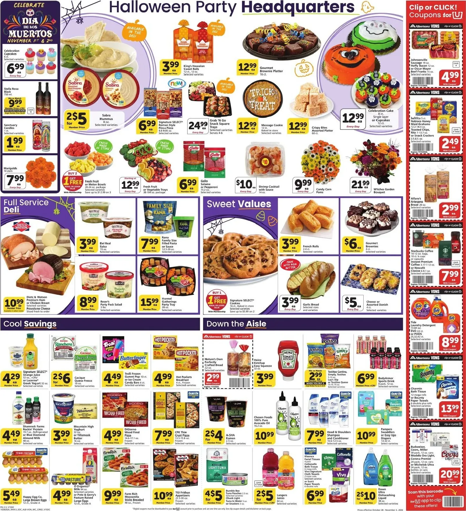 Weekly ad Albertsons Vons - Happy Halloween Deals from October 28 to November 3 2026 - Page 4