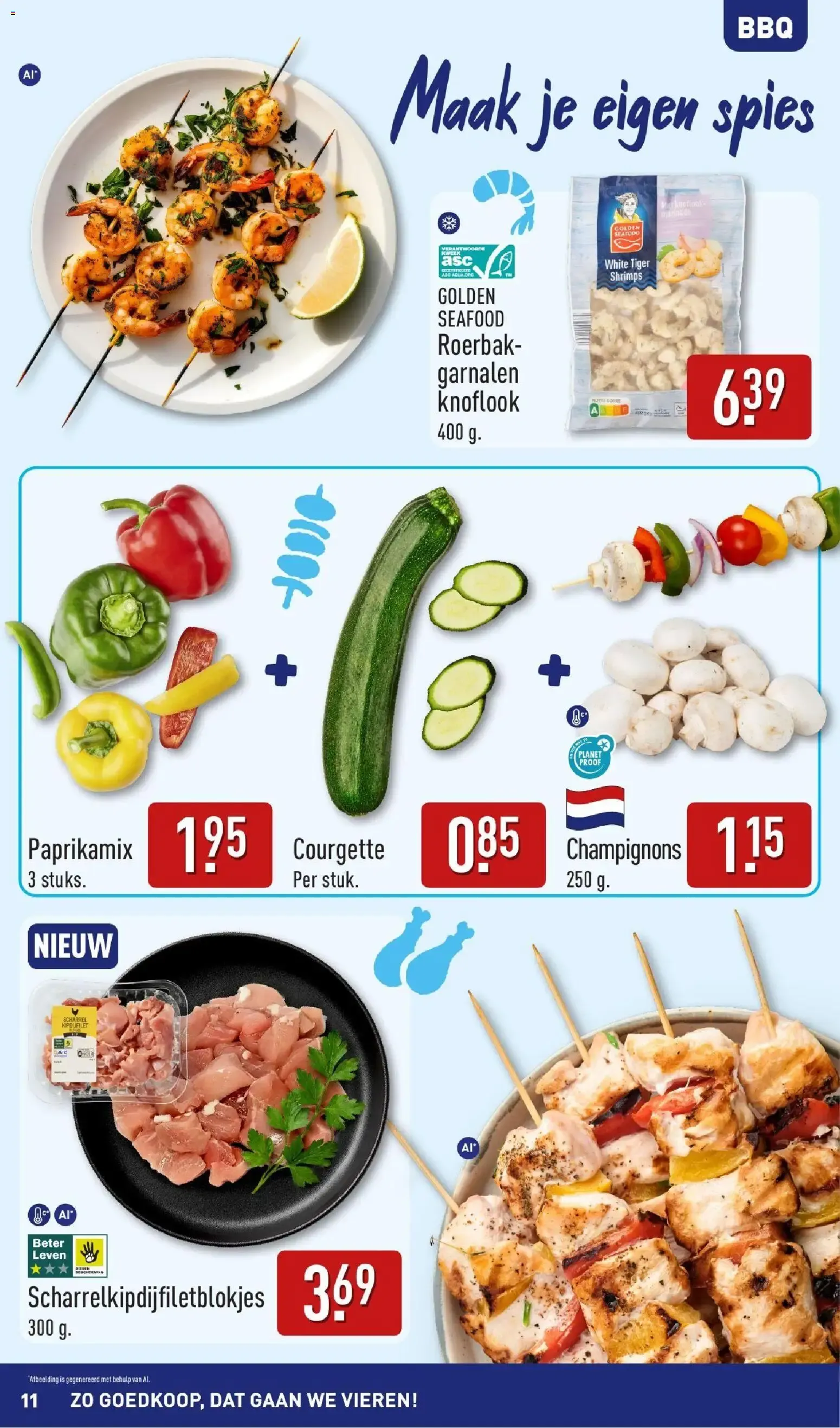 Aldi: Zo Goedkoop, dat gaan we vieren! Inspiración de verano para la BBQ van 10 augustus tot 16 augustus 2026 - Folder pagina 11