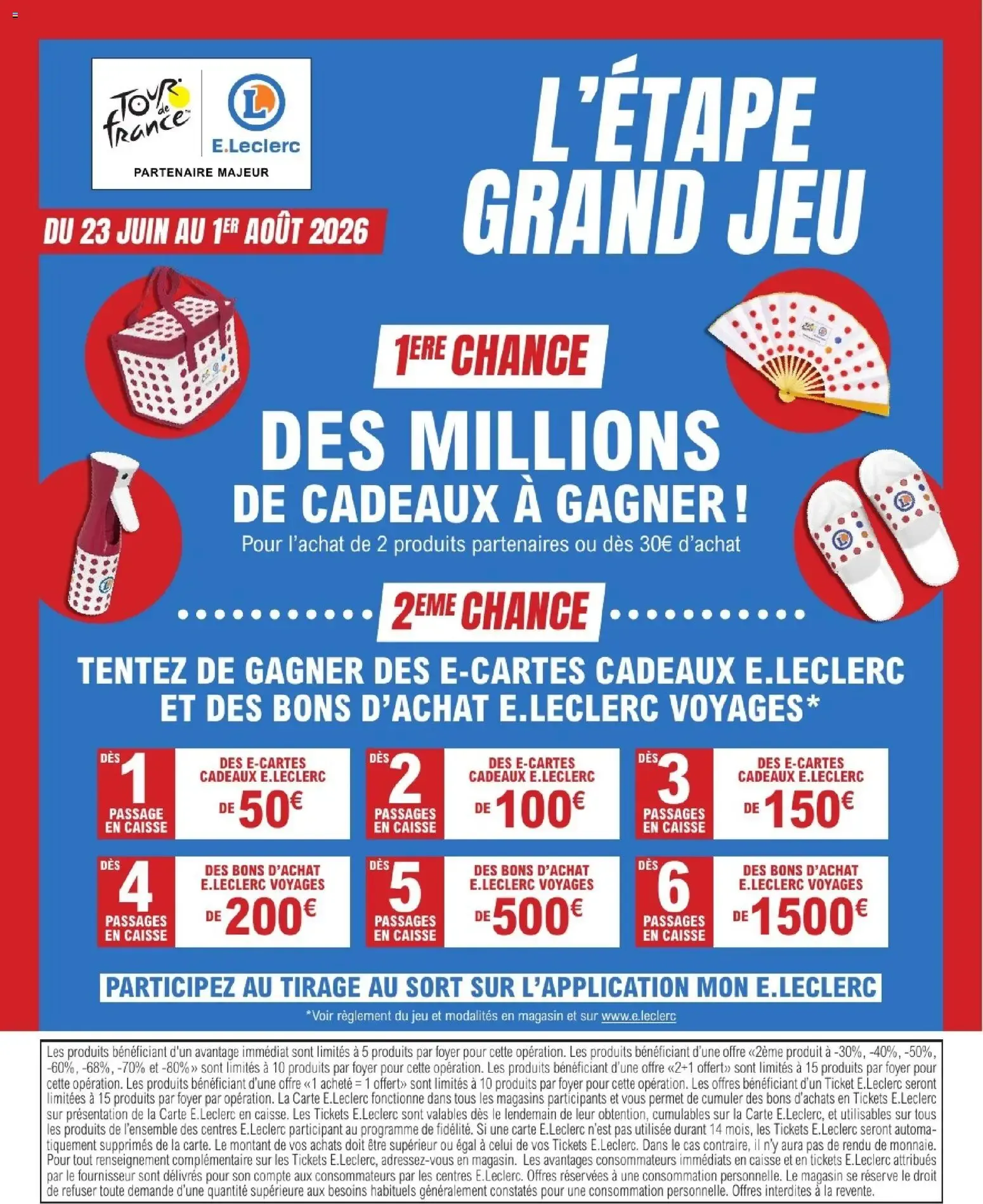 Célébrons le Tour de France avec E.Leclerc - L'Étape Grand Jeu du 23 juin au 4 juillet 2026 - Catalogue page 2