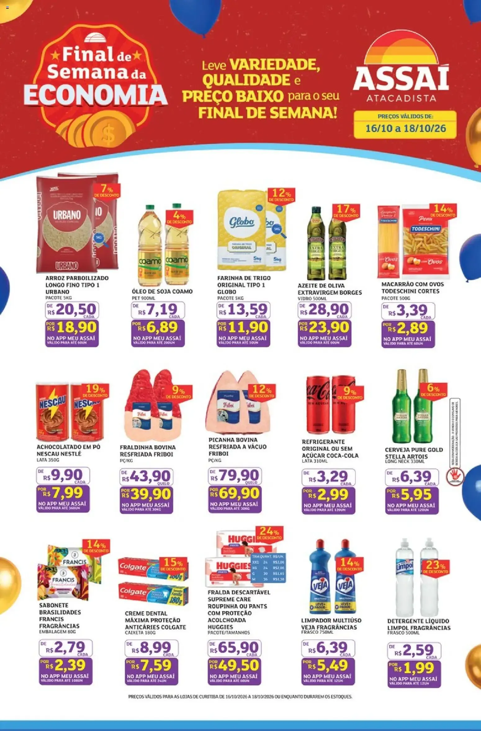 Encarte de Assaí Atacadista ofertas - PR de 16/10/2026 | Promoções Online 16 de outubro até 18 de outubro 2026 - Pagina 1