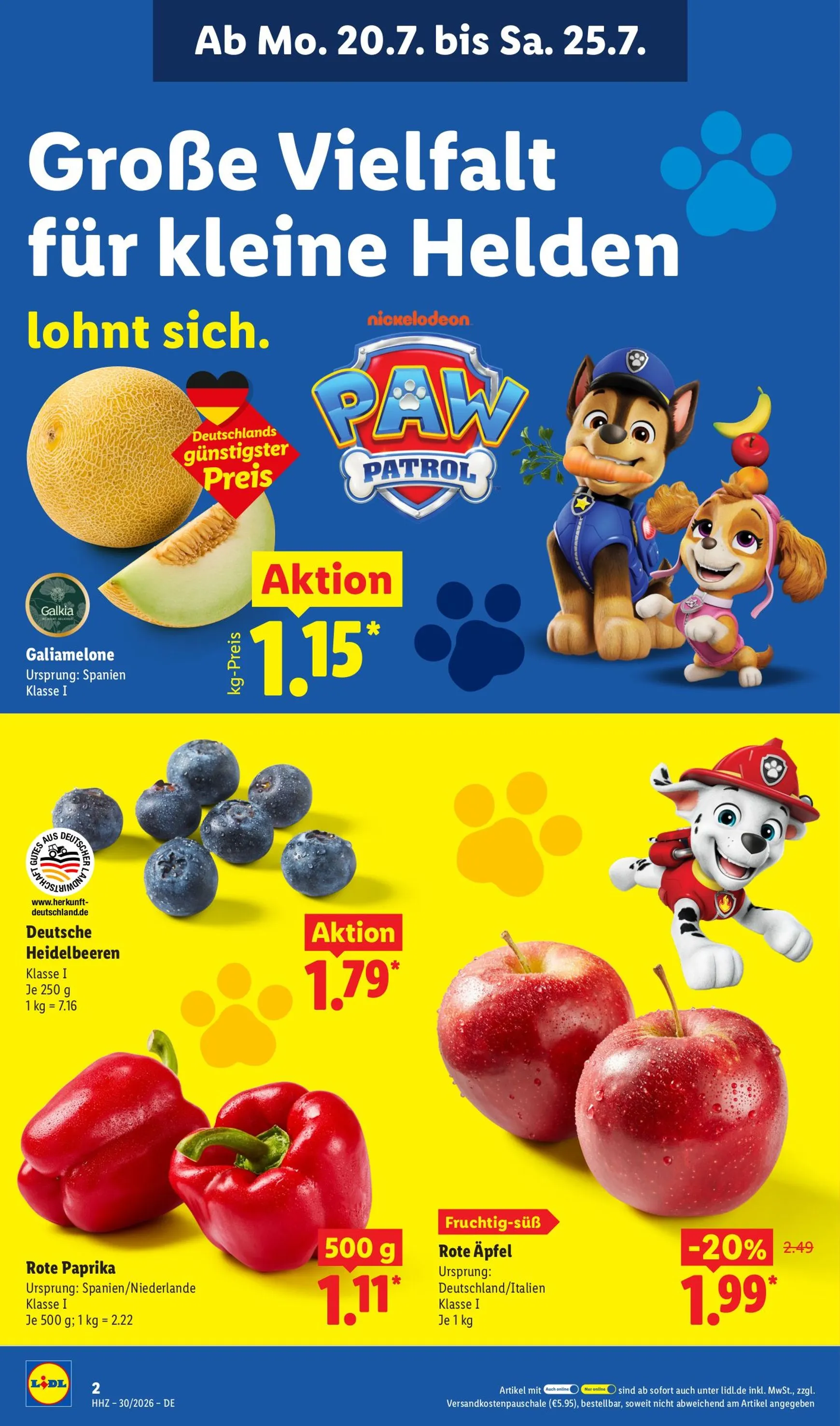 Lidl: Sparen beim Preisführer von 20. Juli bis 25. Juli 2026 - Prospekt seite 2