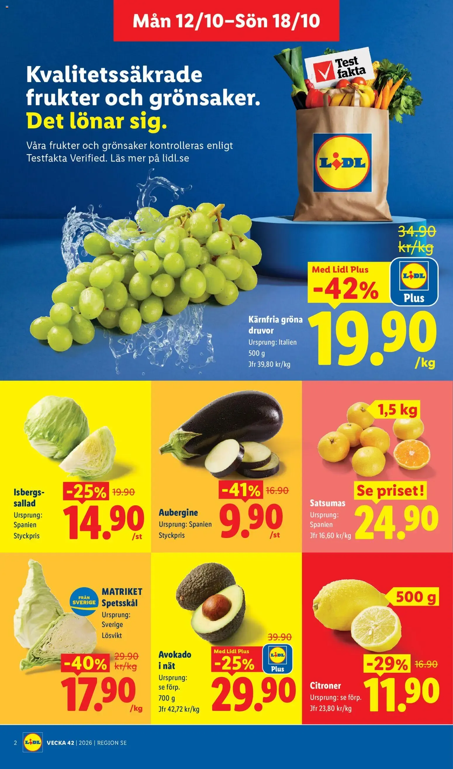 Leva Lidl. Det lönar sig. från 12 oktober till 18 oktober 2026 - Reklamblad sidor 2