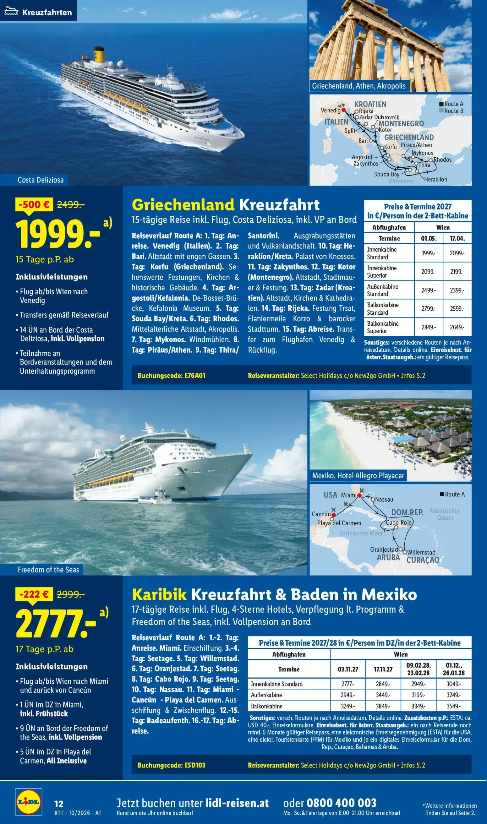 Lidl: Viel Urlaub für wenig Geld lohnt sich von 14. Oktober bis 15. November 2026 - Flugblätt seite  12