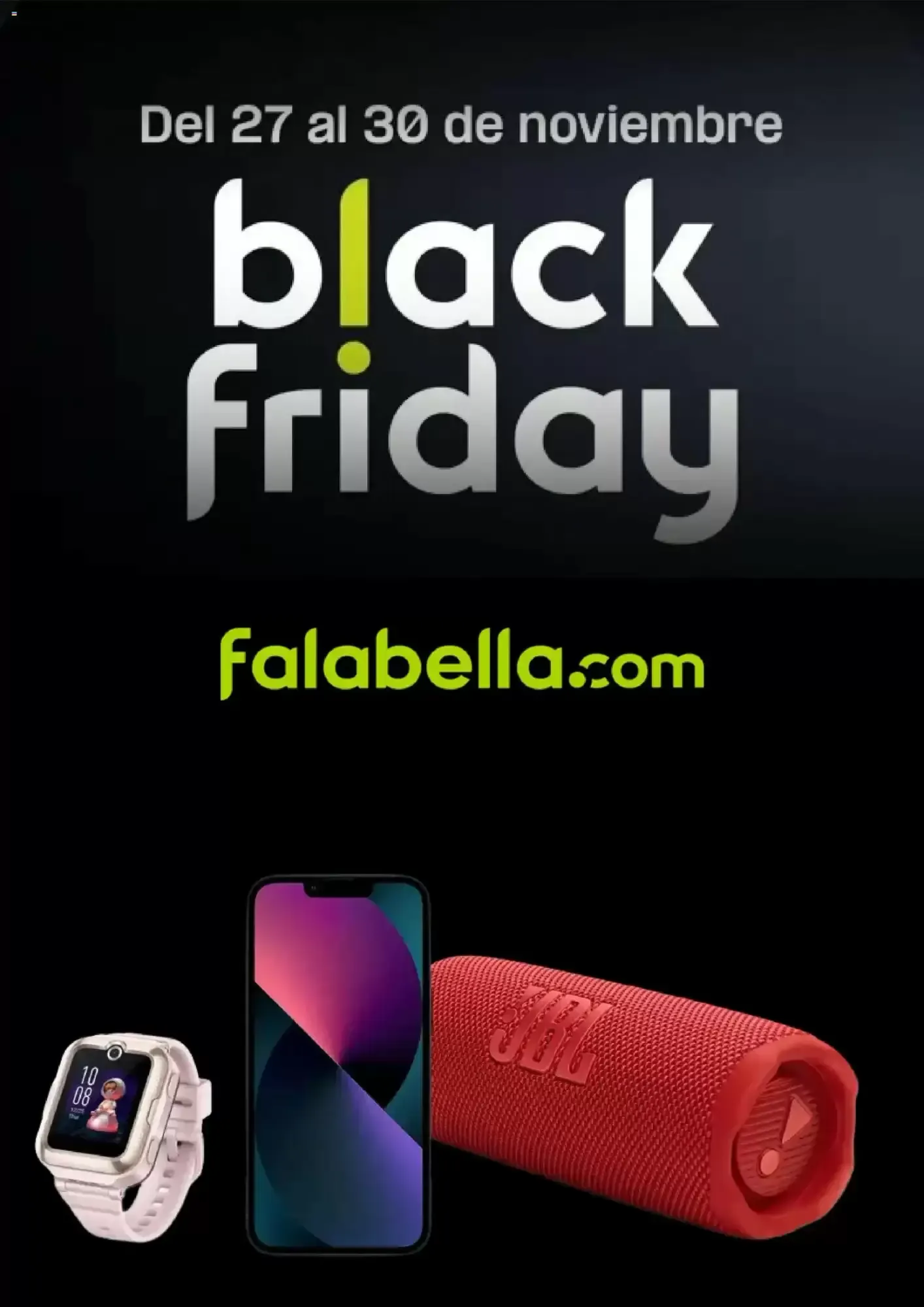Catalogo de Black Friday Falabella 27 de noviembre al 30 de noviembre 2026 - Pag 1