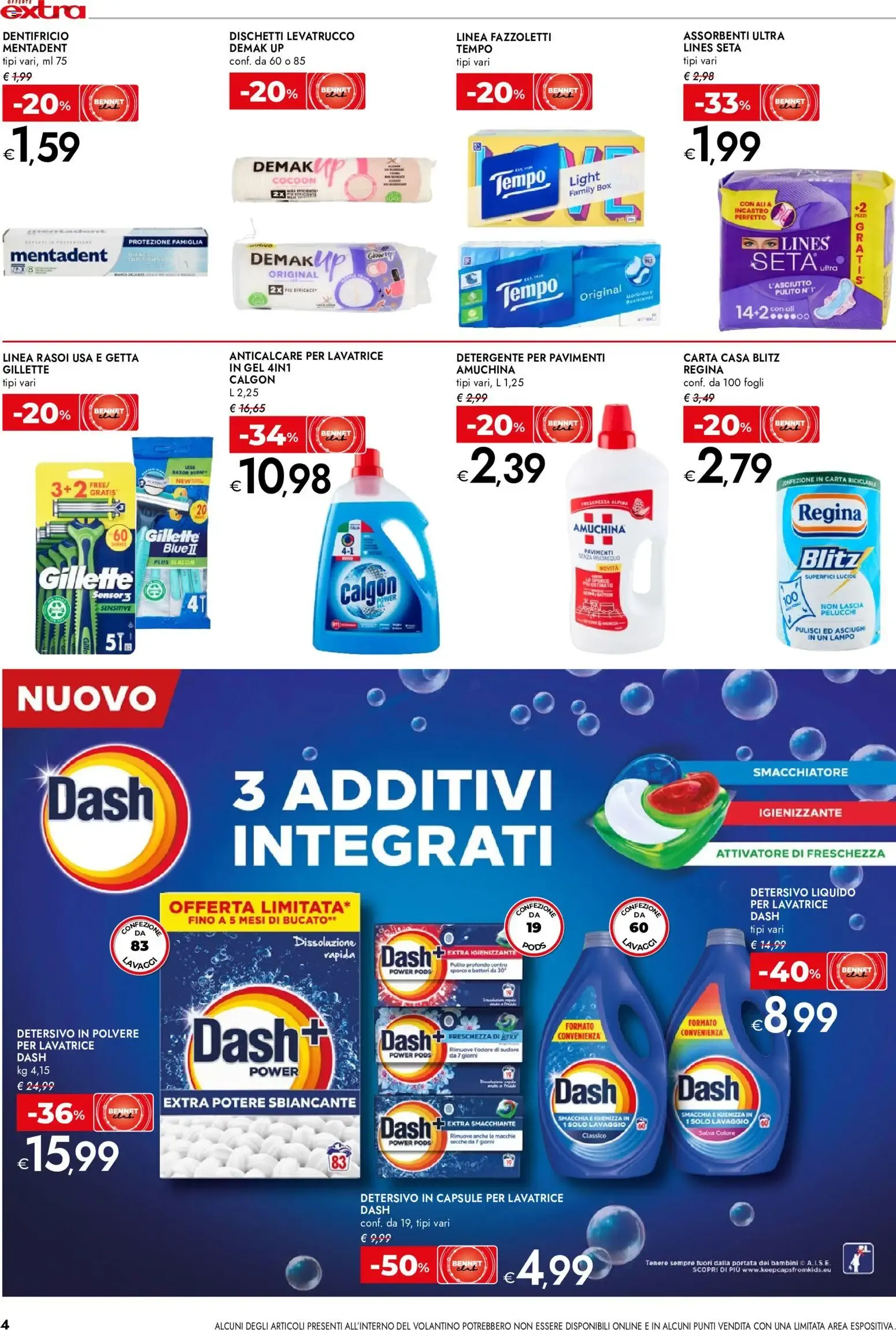 Nuovo bennet volantino Extra dal 20/08/2026 > offerte anteprima 🛍️ da 20 agosto a 2 settembre di 2026 - Pagina del volantino 4