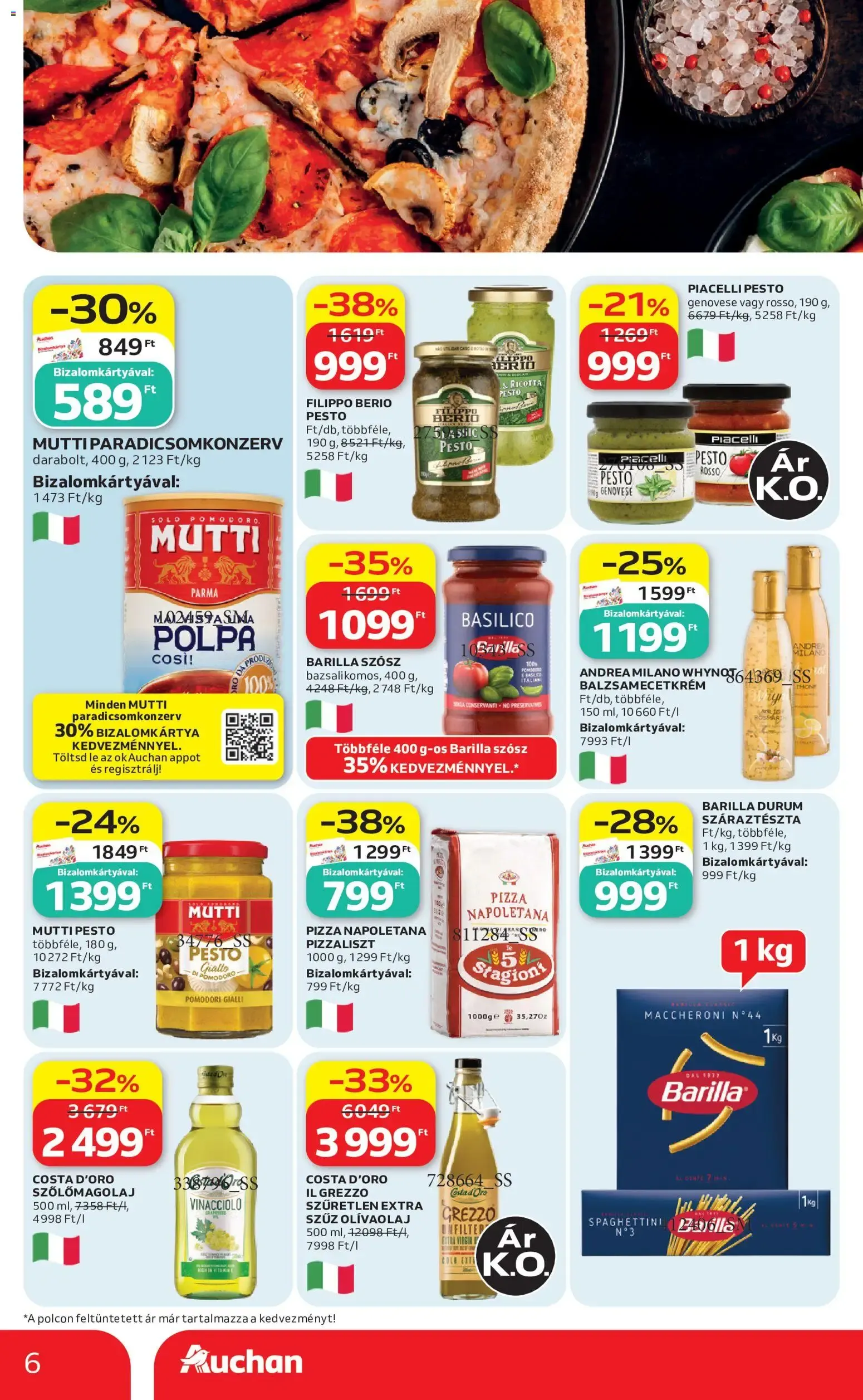 Katalógus Auchan hipermarket: Kóstolj bele újra az adriai nyaralás ízeibe! július 30.-tól augusztus 12.-ig 2026. - Oldal 6