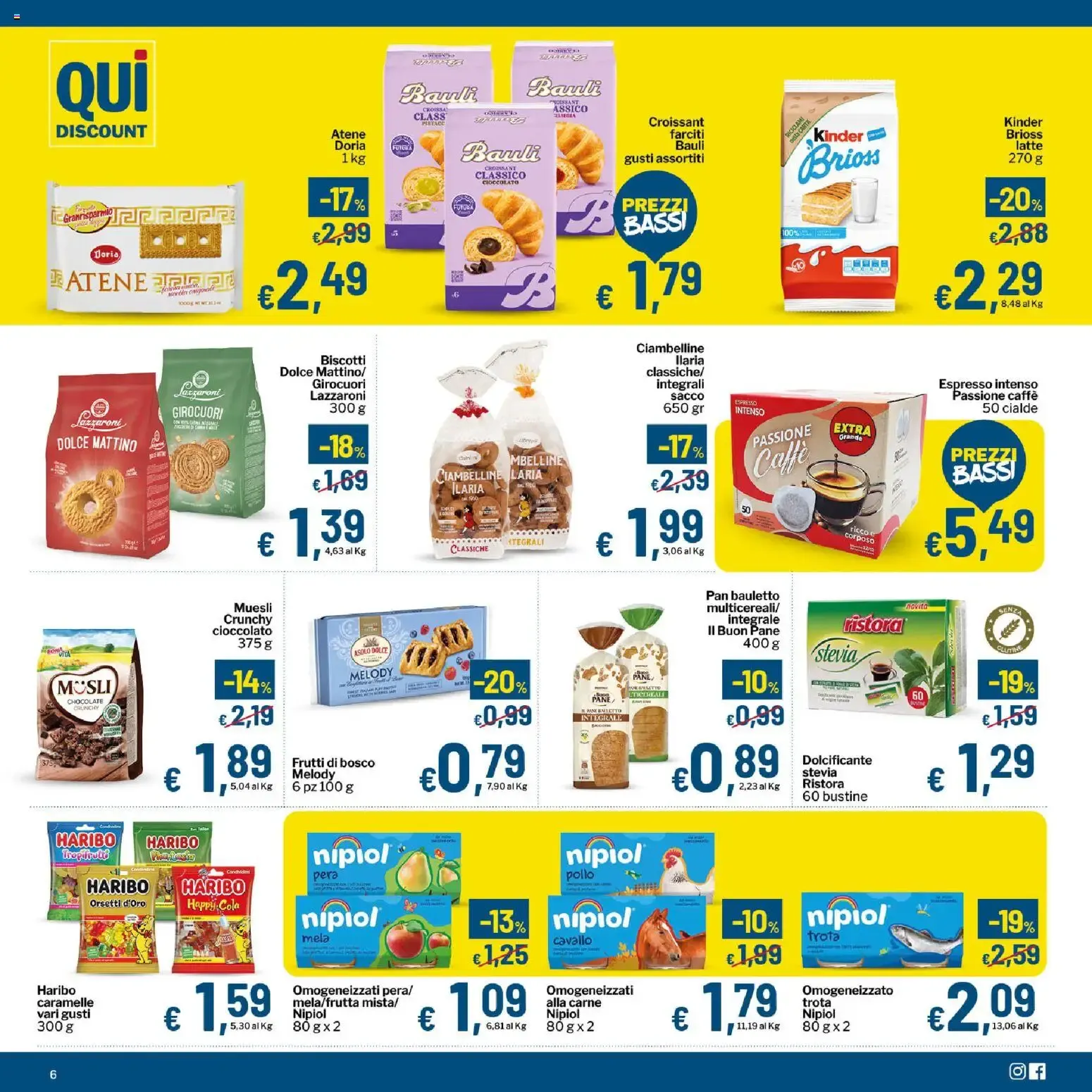Qui Discount volantino dal 14/07/2026 - online Offerte da 14 luglio a 26 luglio di 2026 - Pagina del volantino 6