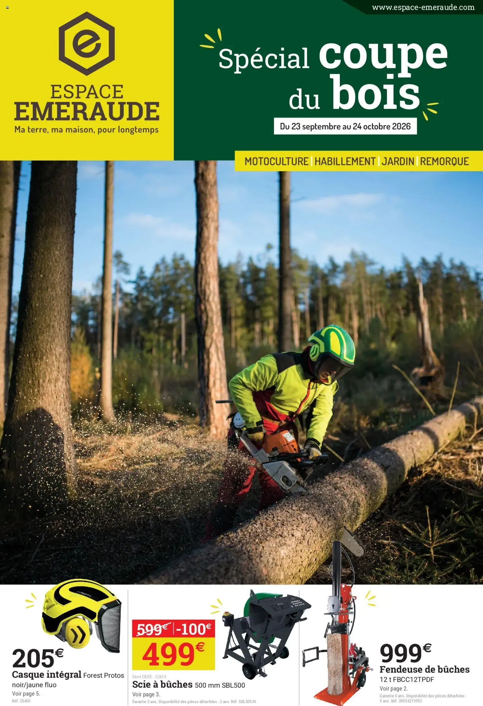 Espace Emeraude catalogue à partir du 23/09/2026 - promo en ligne du 23 septembre au 24 octobre 2026 - Catalogue page 1