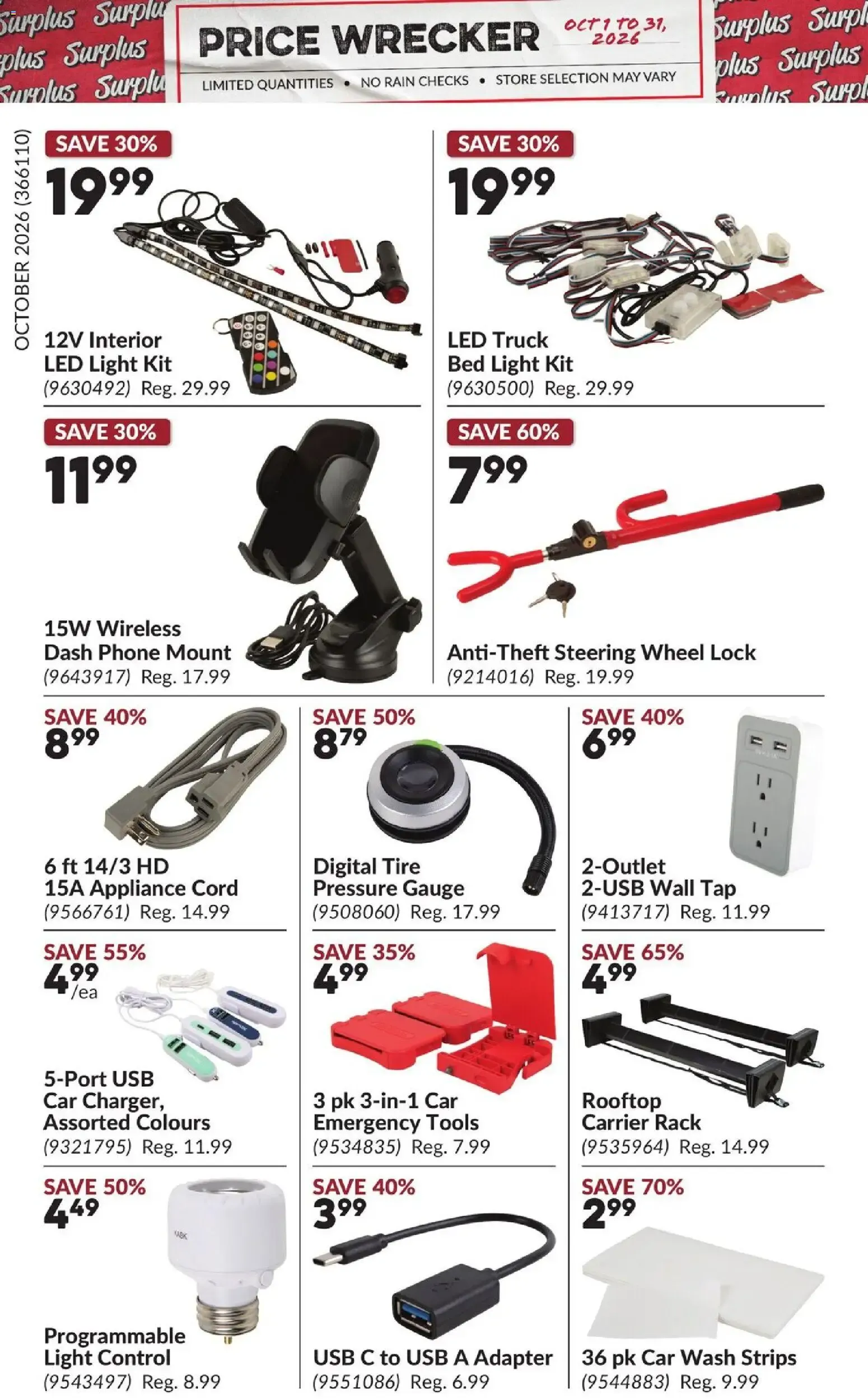 Princess Auto flyer - Price Wrecker from Oct 1, 2026 > weekly specials & deals from October 1 to October 31 2026 - flyer page 20