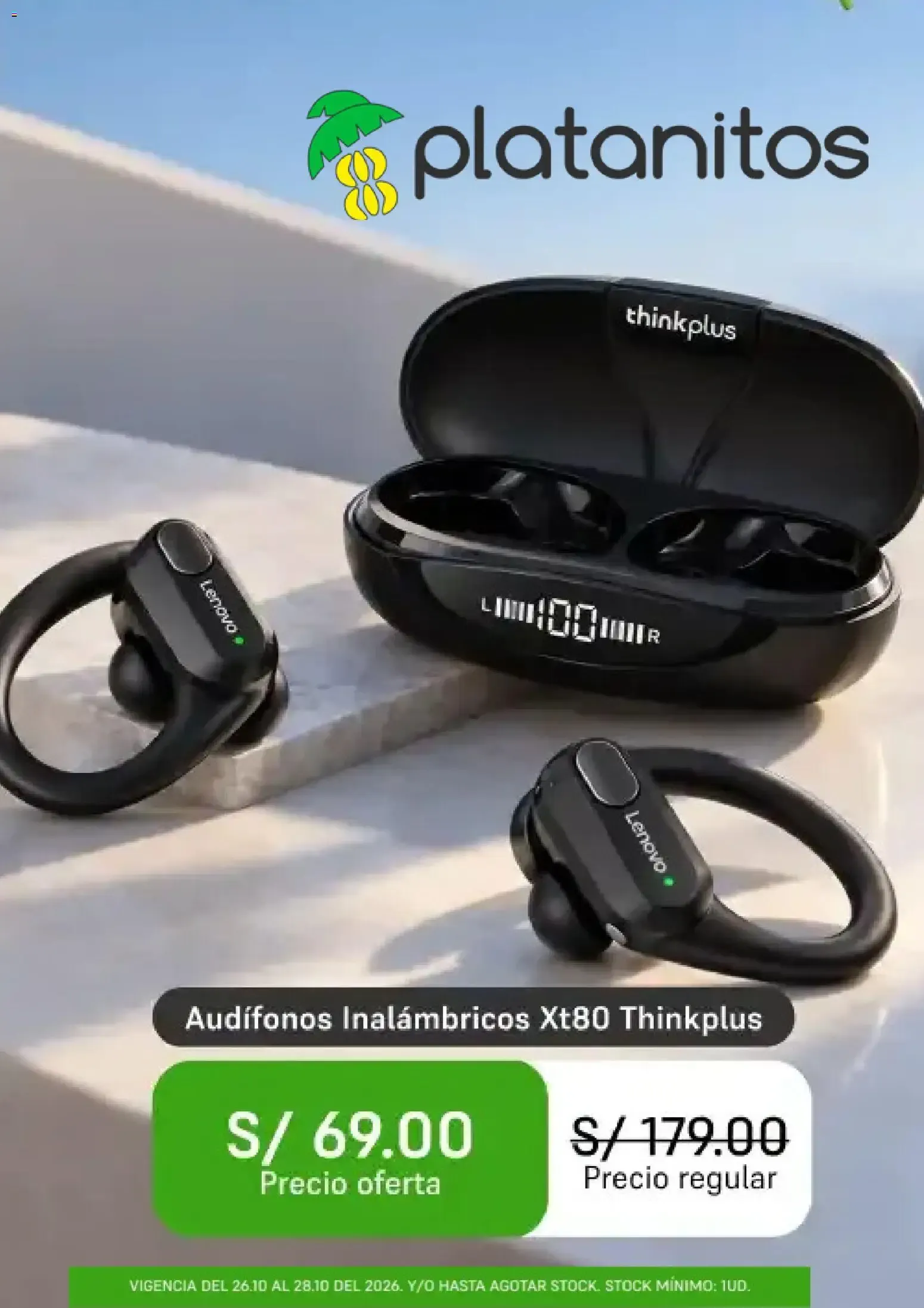 Audífonos Inalámbricos Xt80 Thinkplus