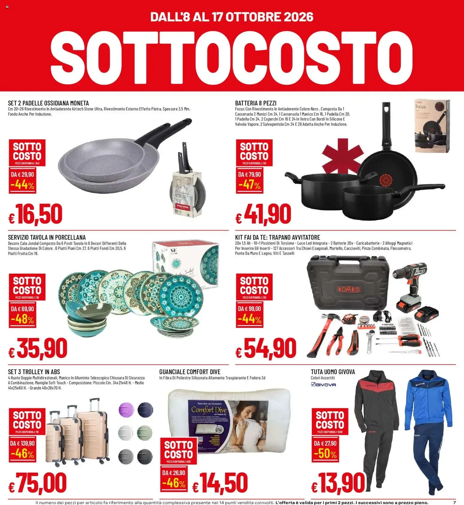 SOTTOCOSTO da 8 ottobre a 17 ottobre di 2026 - Pagina del volantino 7