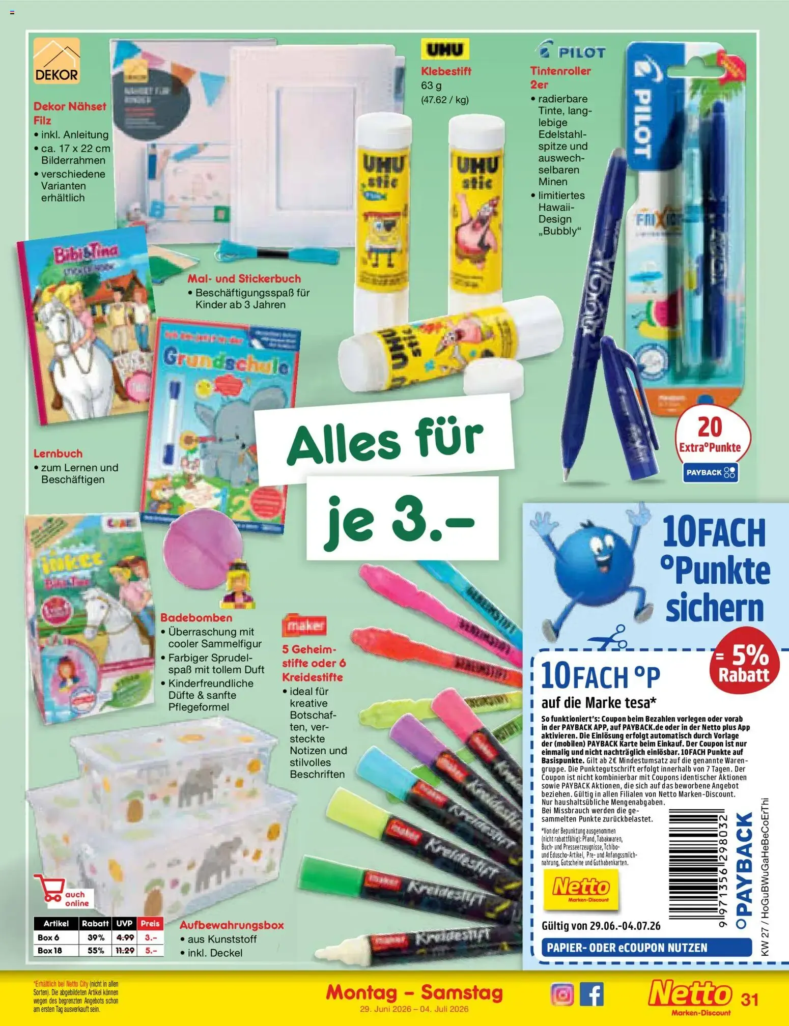 Netto Marken-Discount Prospekt (ab 29.06.2026) » Angebote von 29. Juni bis 4. Juli 2026 - Prospekt seite 47