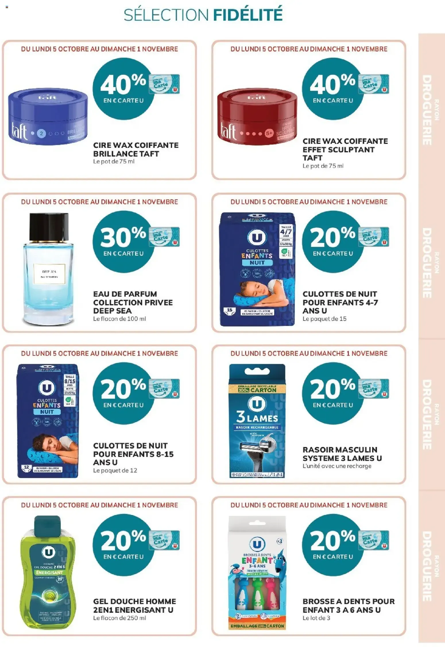 20% reversés sur votre Carte U du 5 octobre au 1 novembre 2026 - Catalogue page 15