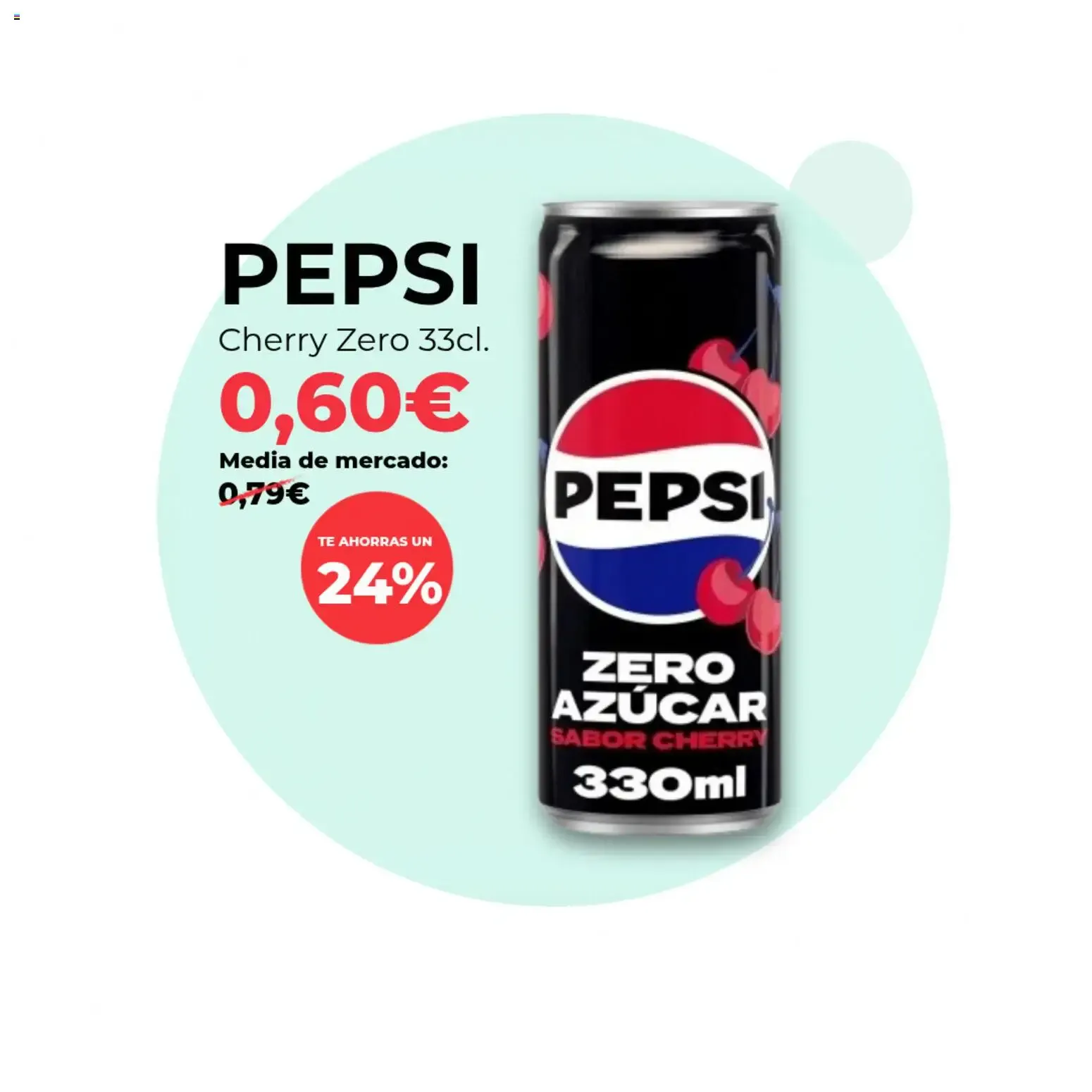 PEPSI Cherry Zero 33cl.