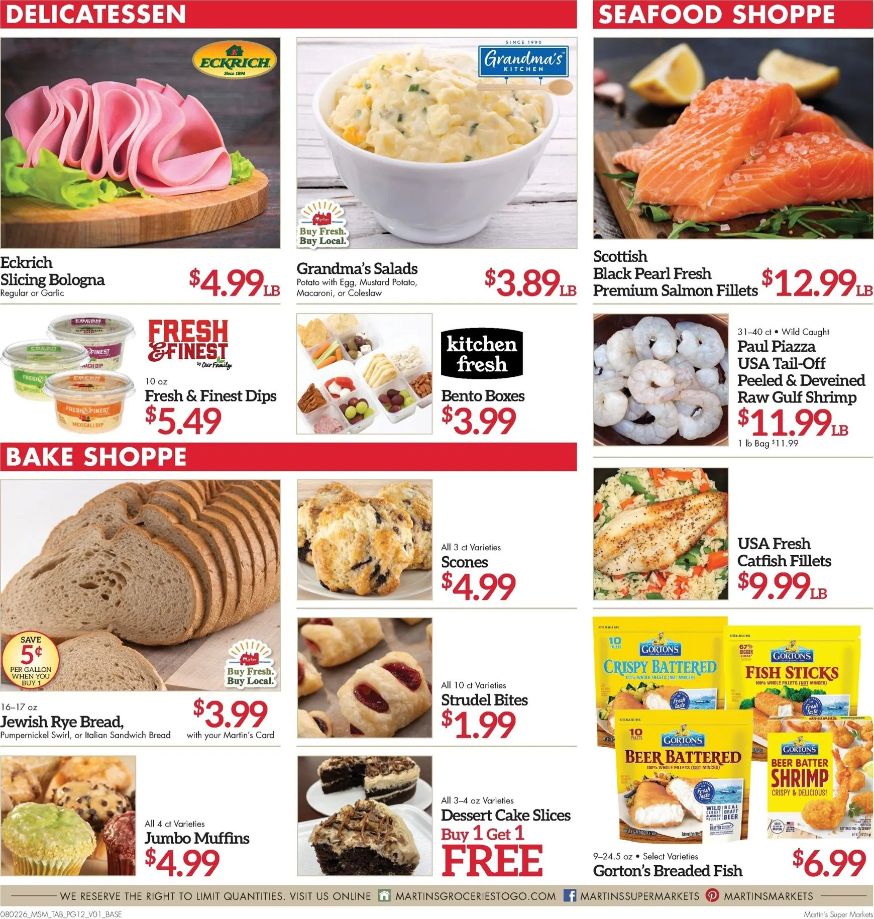 Weekly ad Current Martin's Super Markets leaflet valid from Sunday 08/02/2026 to Saturday 08/08/2026 from August 2 to August 8 2026 - Page 12