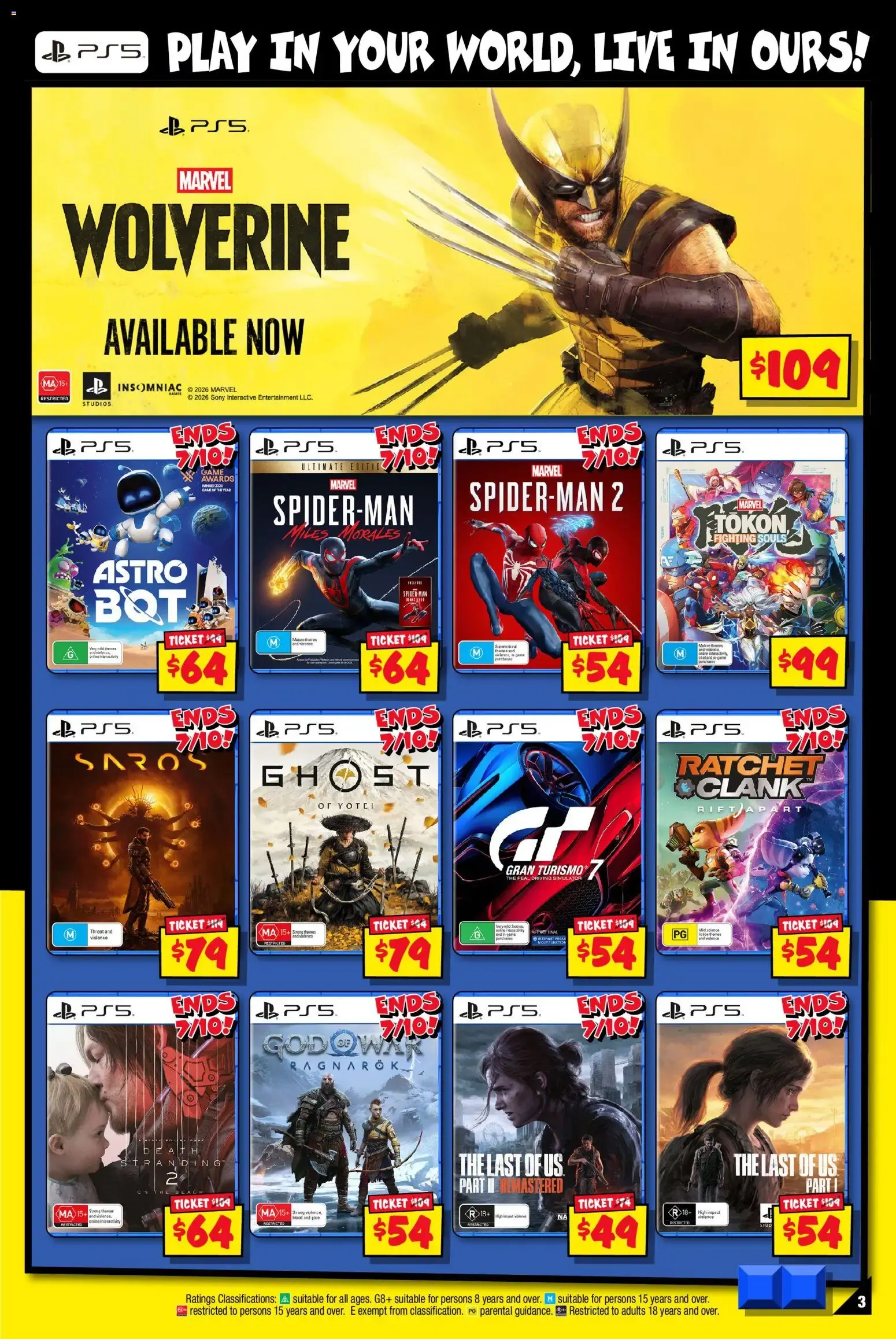 JB Hi-Fi catalogue Mega Gaming Sale - 24/09/2026 > weekly / monthly specials - Catalogue valid from 24 September to 11 October 2026 - page 3