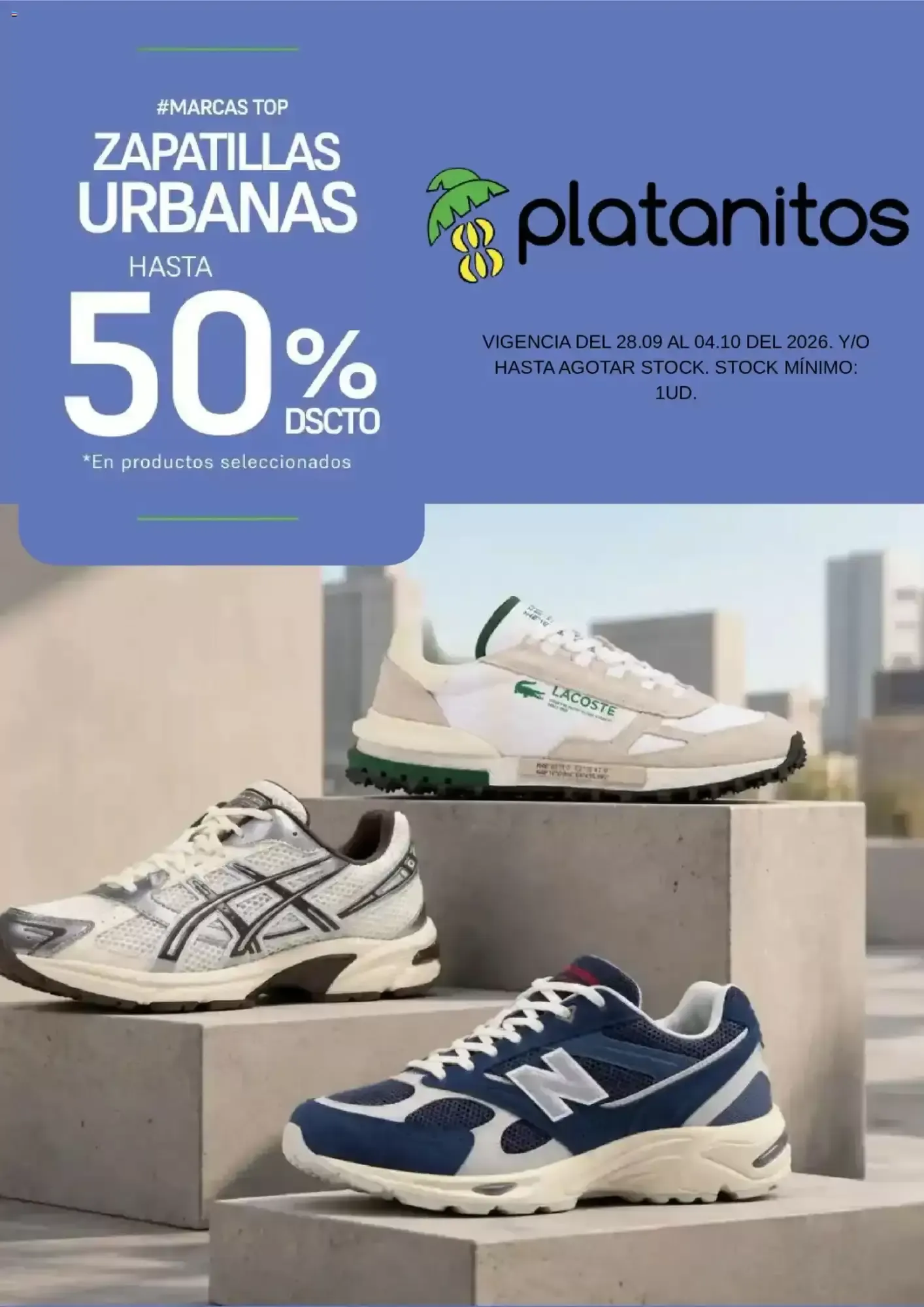 Catalogo de Zapatillas Urbanas Platanitos 28 de setiembre al 4 de octubre 2026 - Pag 1
