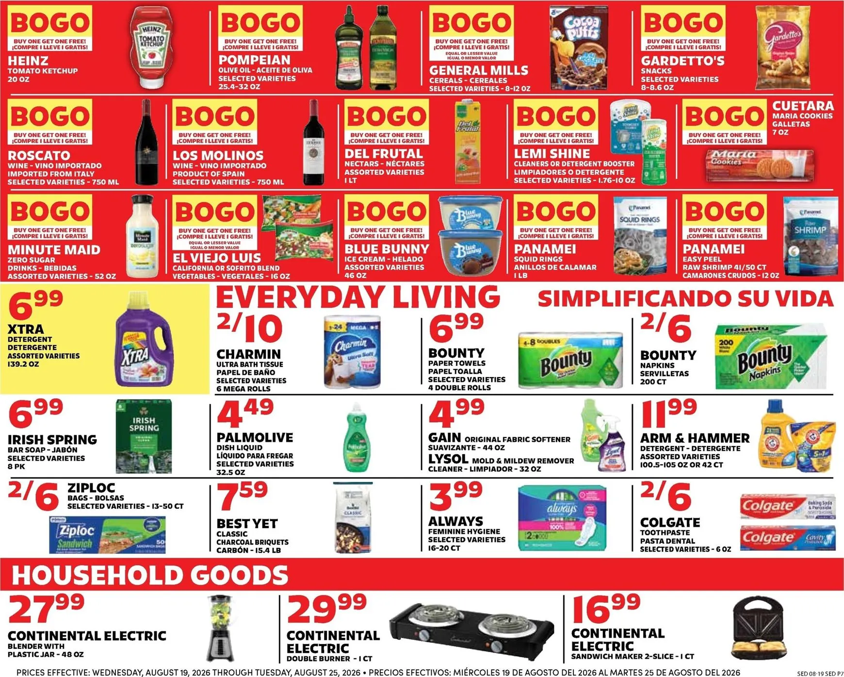 Weekly promotion Sedano's: Back to School y Ofertas BOGO spanning from August 19 to August 25 2026 - Page 7 for Catalogue 365