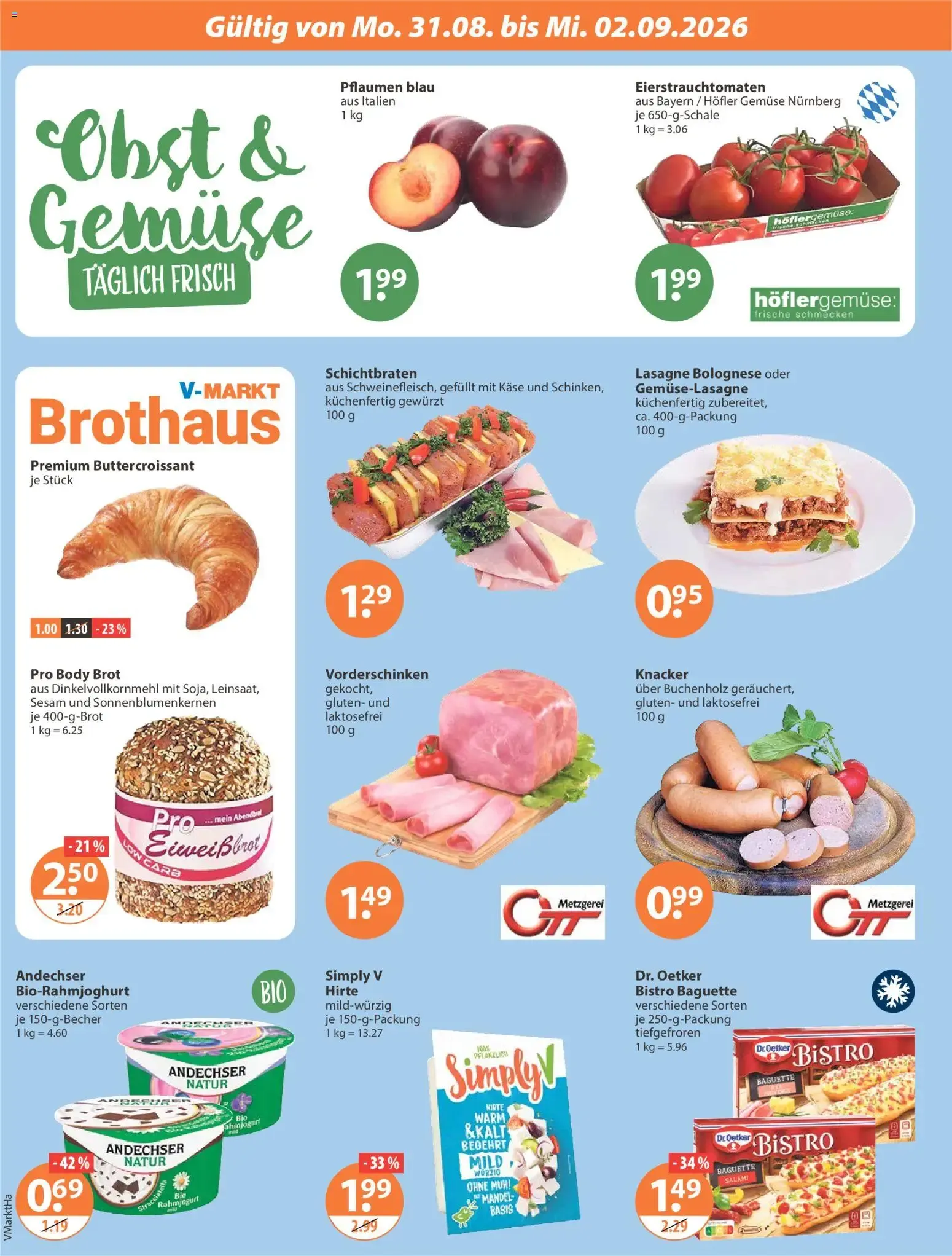 Angebote V-Markt Angebote (ab 27.08.2026) von 27. August bis 2. September 2026 - Prospekt seite 20