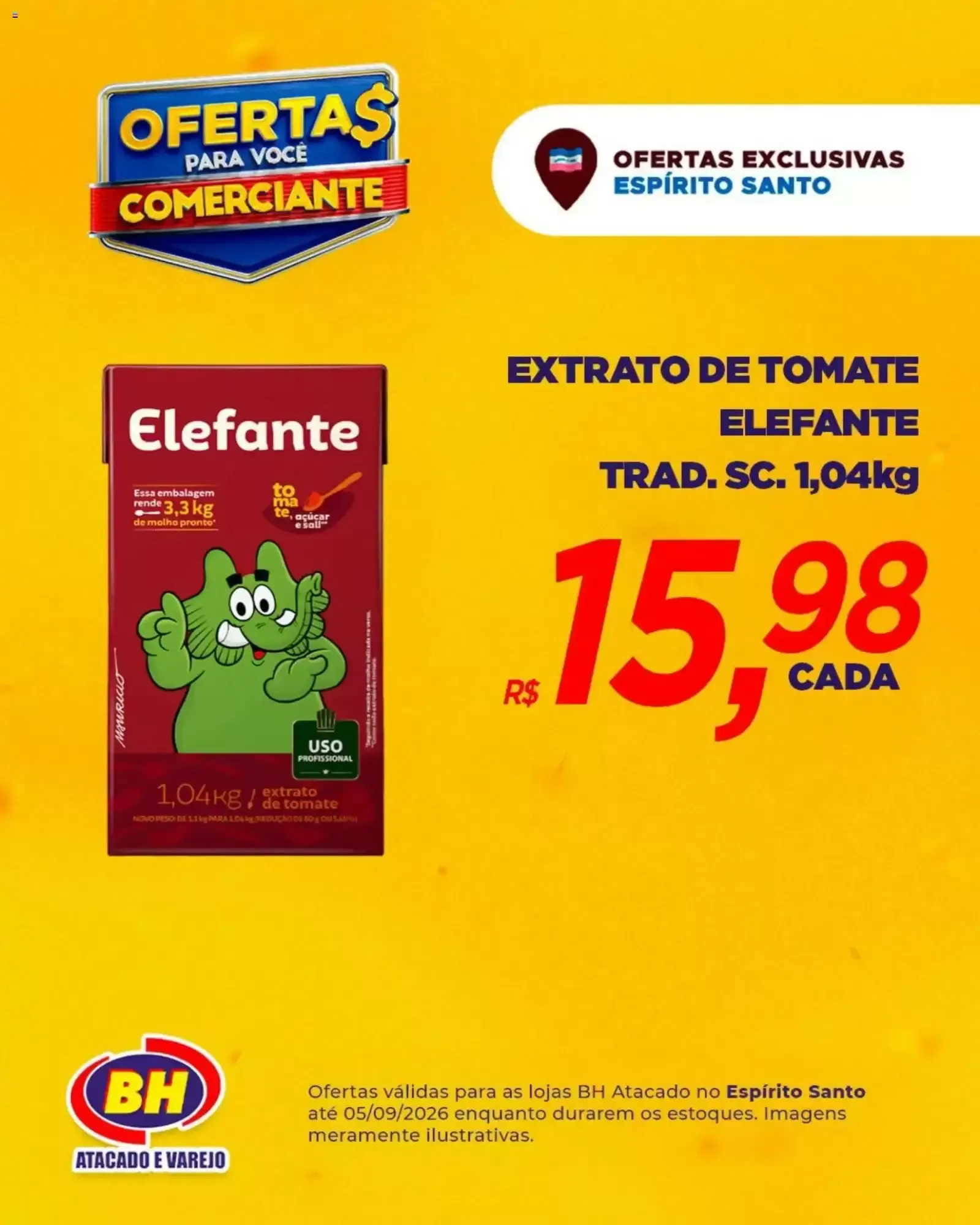 Encarte de Ofertas BH Atacado e Varejo para Comerciantes - Espírito Santo 31 de agosto até 5 de setembro 2026 - Pagina 6