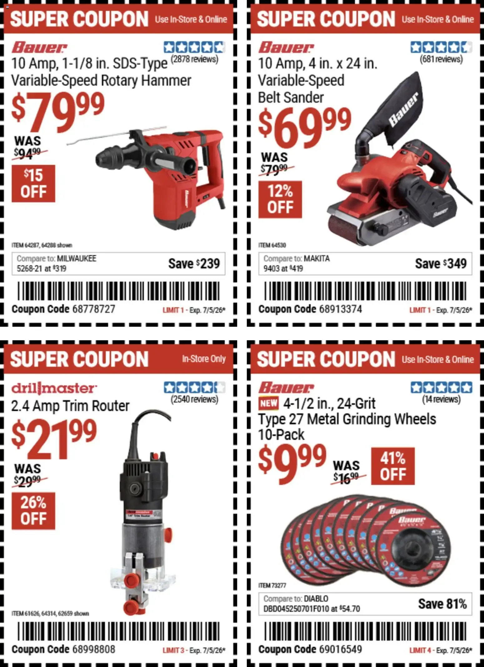 Weekly ad Harbor Freight Weekly Ad (06/22 - 07/05 2026) - Flyer from June 22 to July 5 2026 - Page 16
