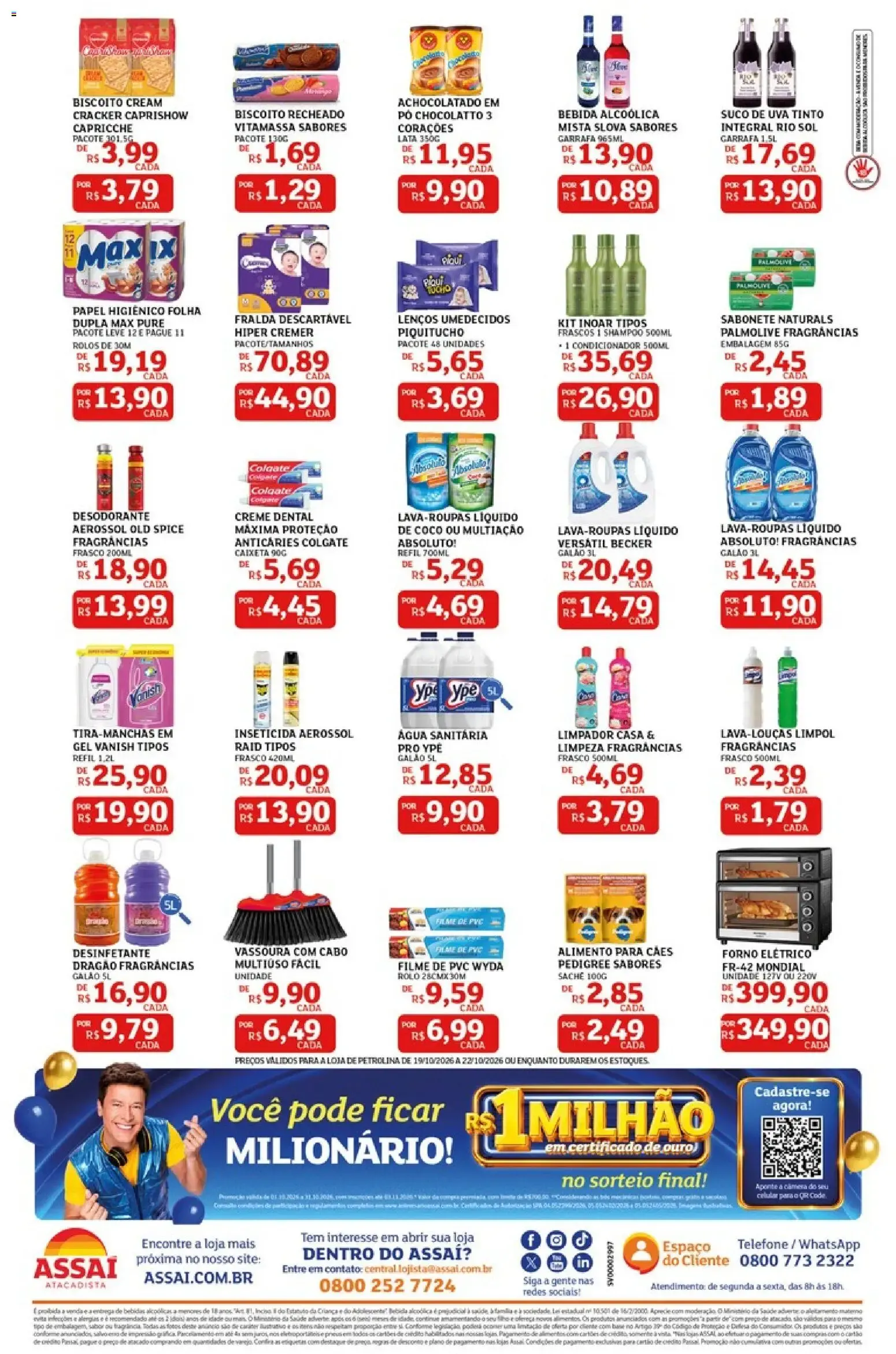 Encarte de Assaí Atacadista - Compras Grátis e Mais de 15 Milhões em Prêmios 19 de outubro até 22 de outubro 2026 - Pagina 2